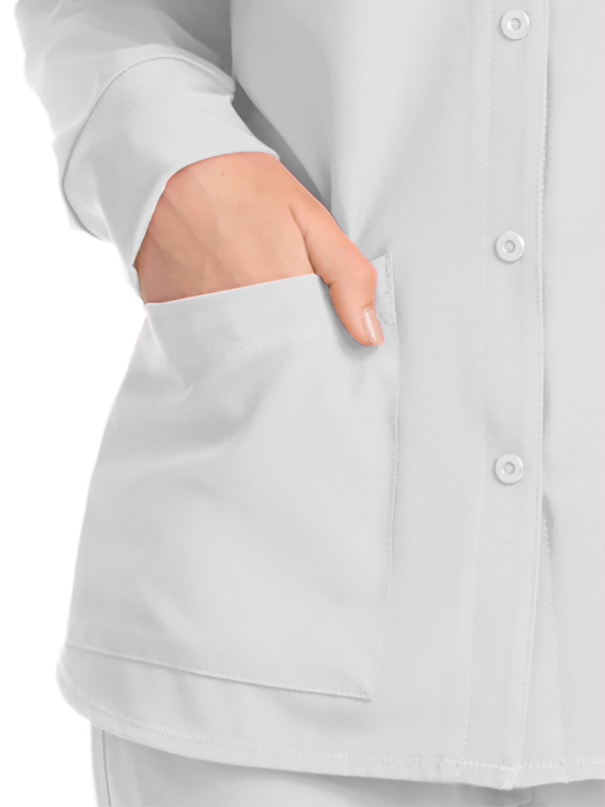 Women's 2-Pocket Jacket - SK401 - White
