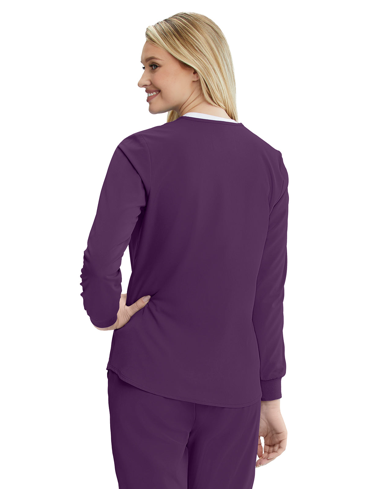 Women's 2-Pocket Jacket - SK401 - Eggplant