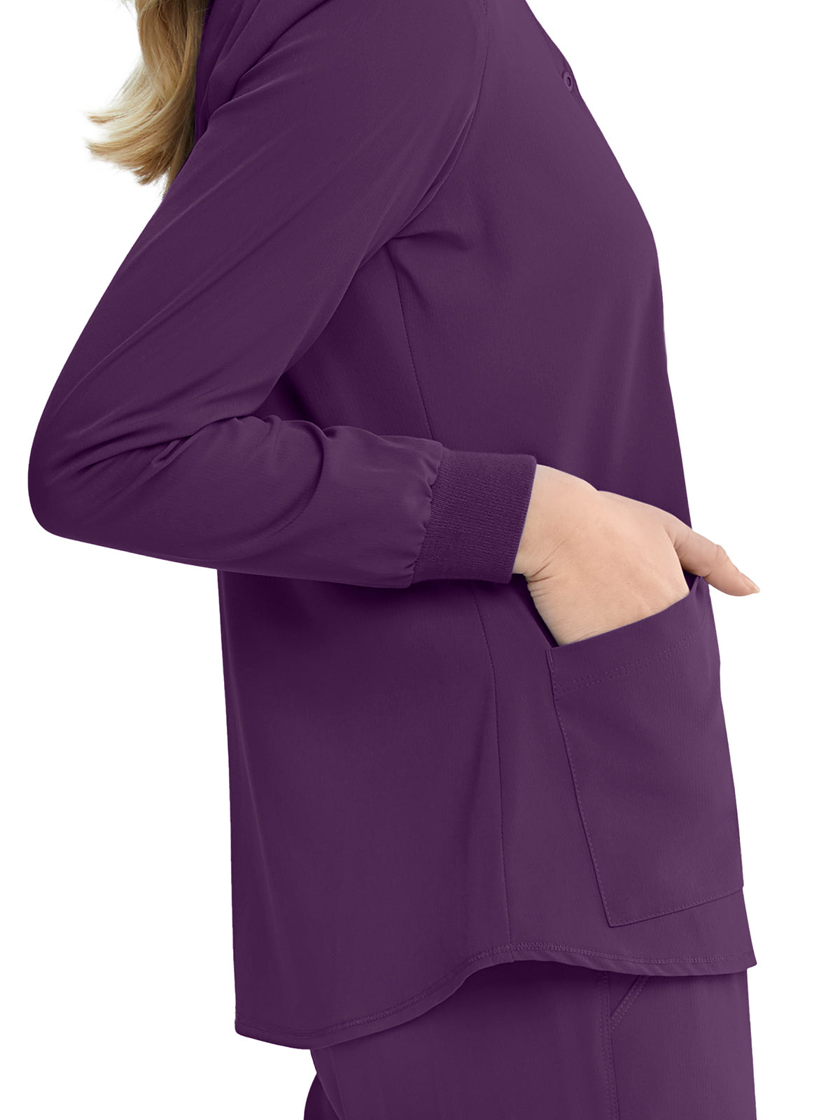 Women's 2-Pocket Jacket - SK401 - Eggplant