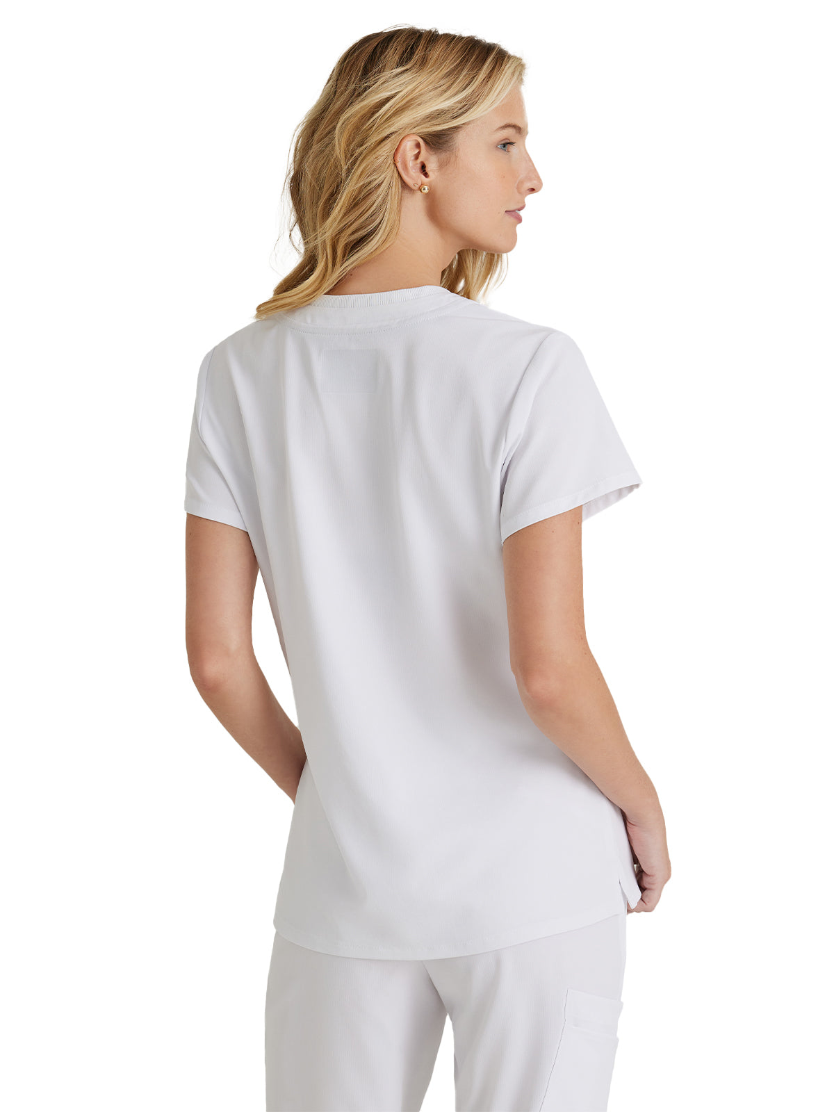 Women's High-Low Hem Tuck-In Top - SKT147 - White