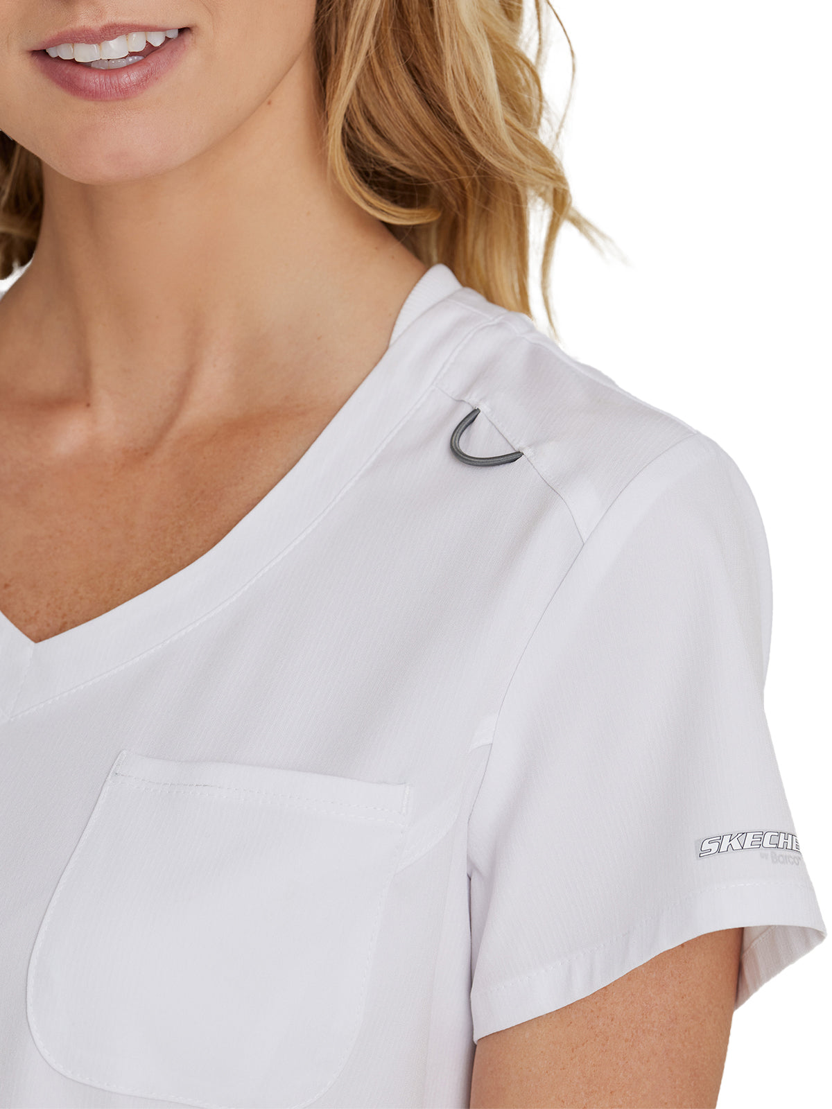 Women's High-Low Hem Tuck-In Top - SKT147 - White