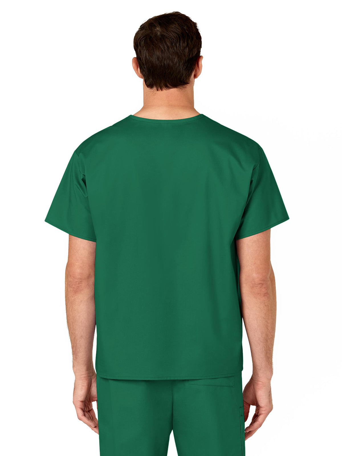 Unisex Double-Pocket V-Neck Top - 100 - Hunter