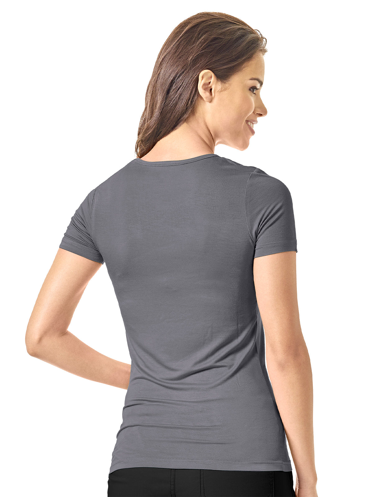 Women's Short Sleeve Top - 2209 - Pewter