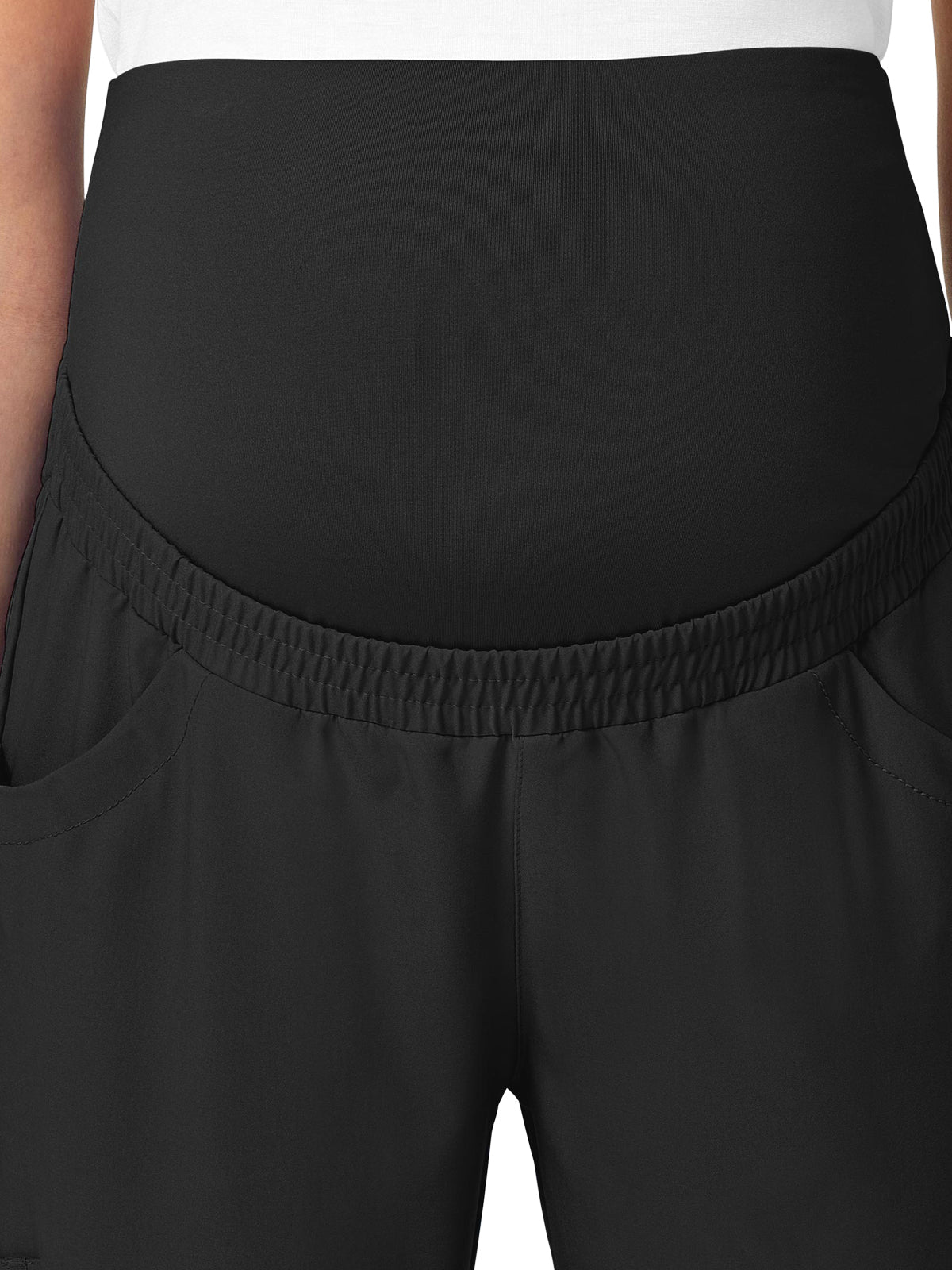 Women's Seven-Pocket Maternity Jogger Pant - 5455 - Black