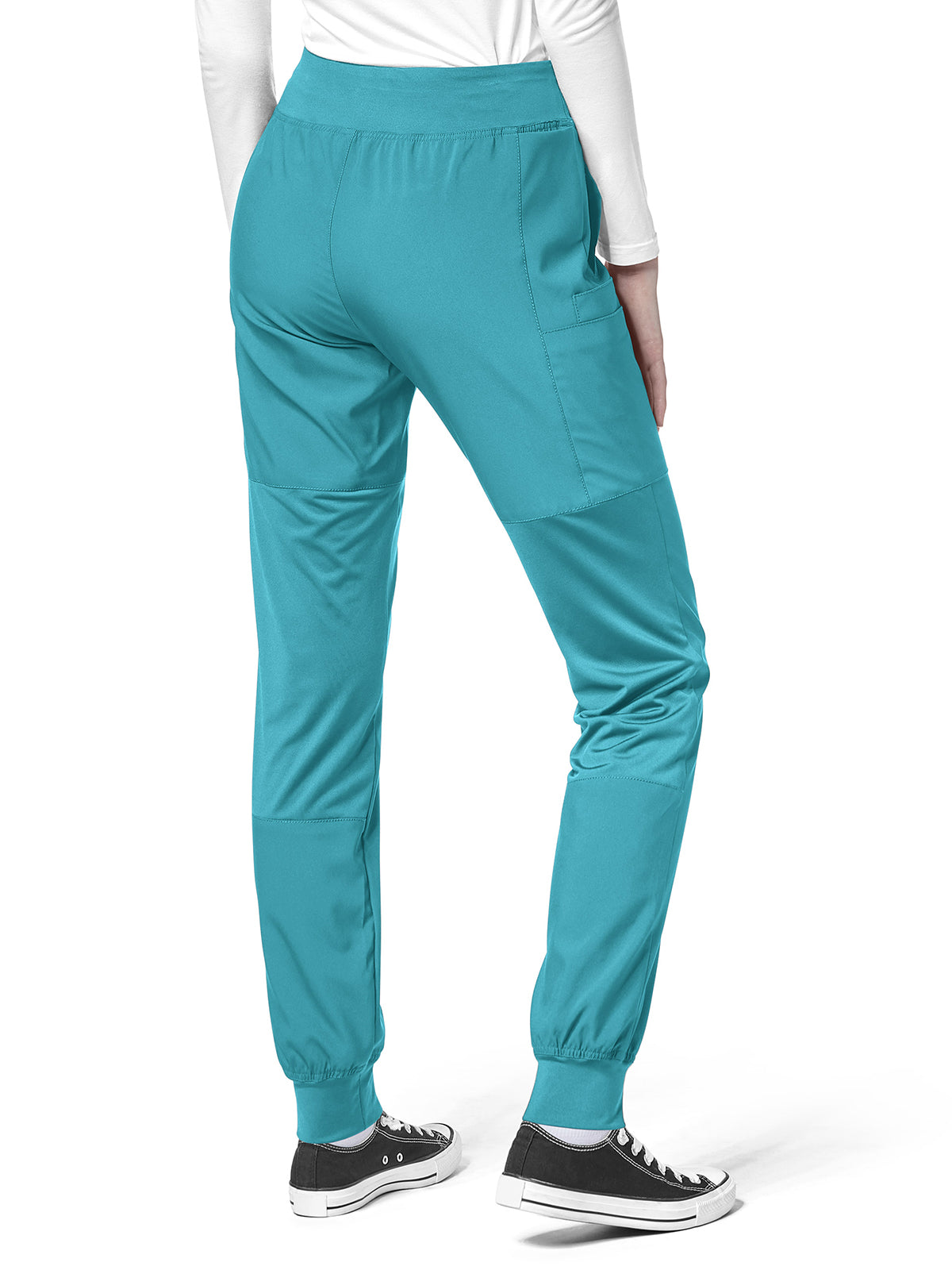 Women's Eight-Pocket Comfort Waist Pant - 5555 - Teal