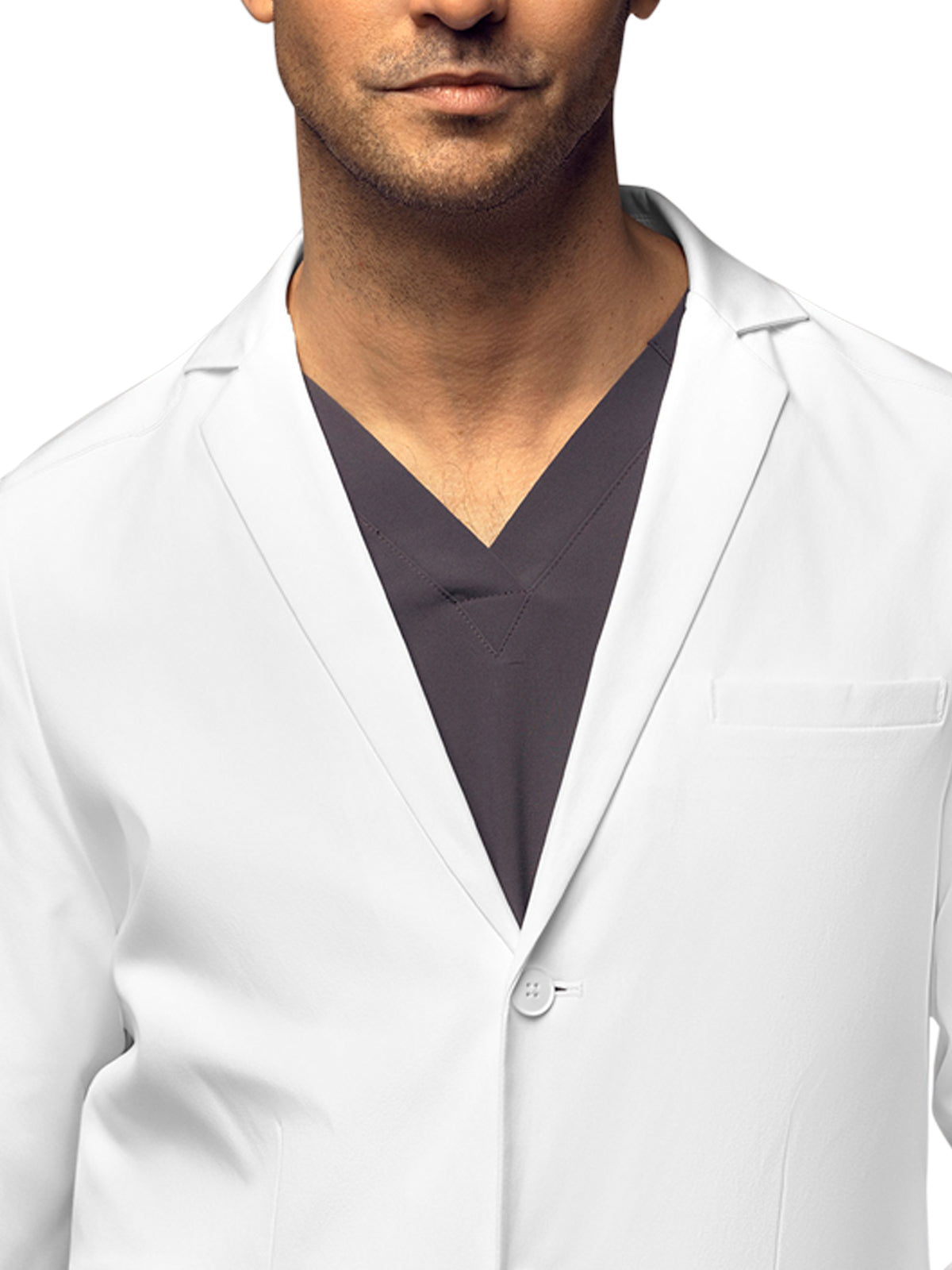 Men's Four-Pocket 34" Lab Jacket - 7172 - White