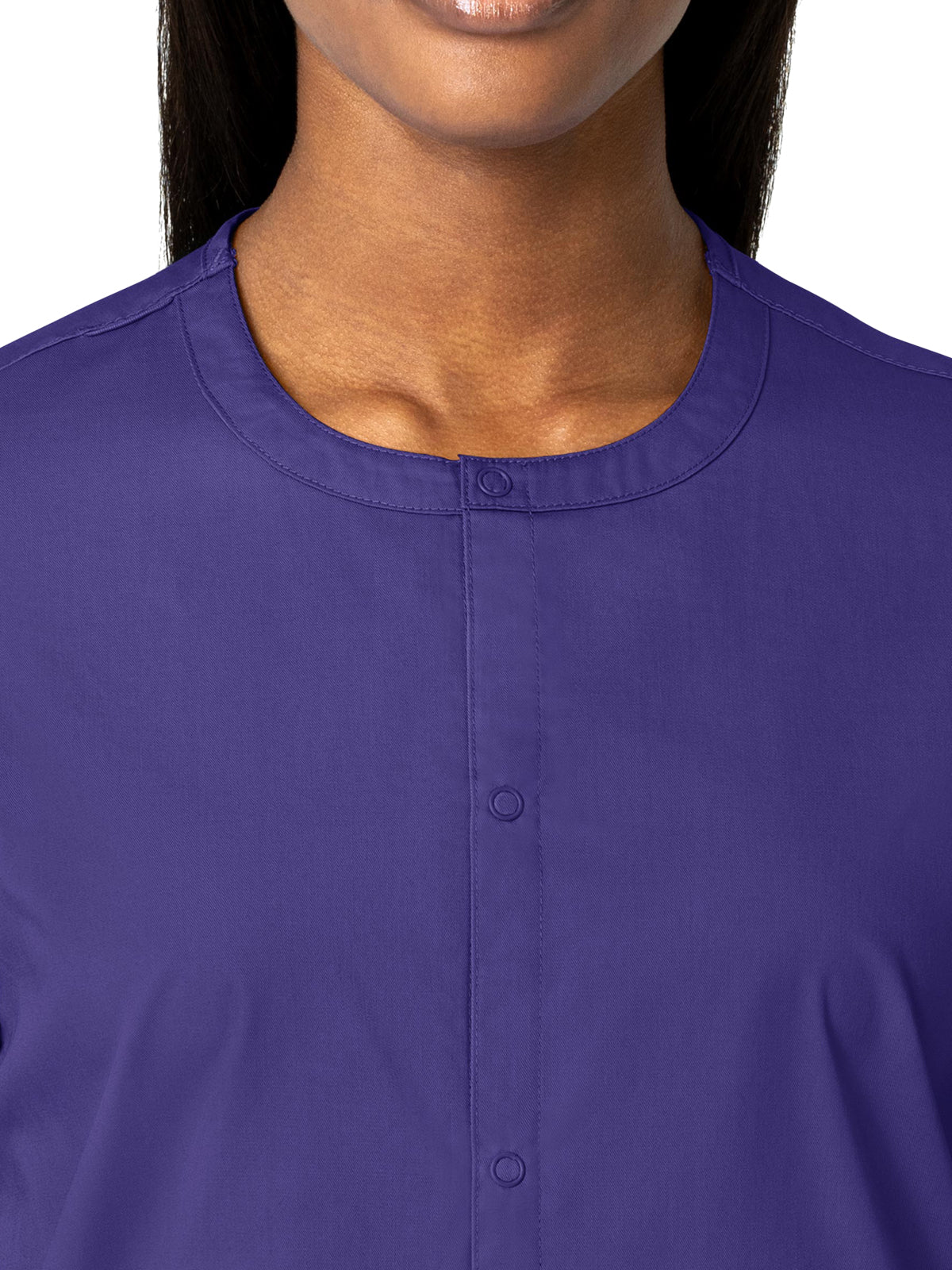 Unisex Five-Pocket Snap Front Jacket - 800 - Grape