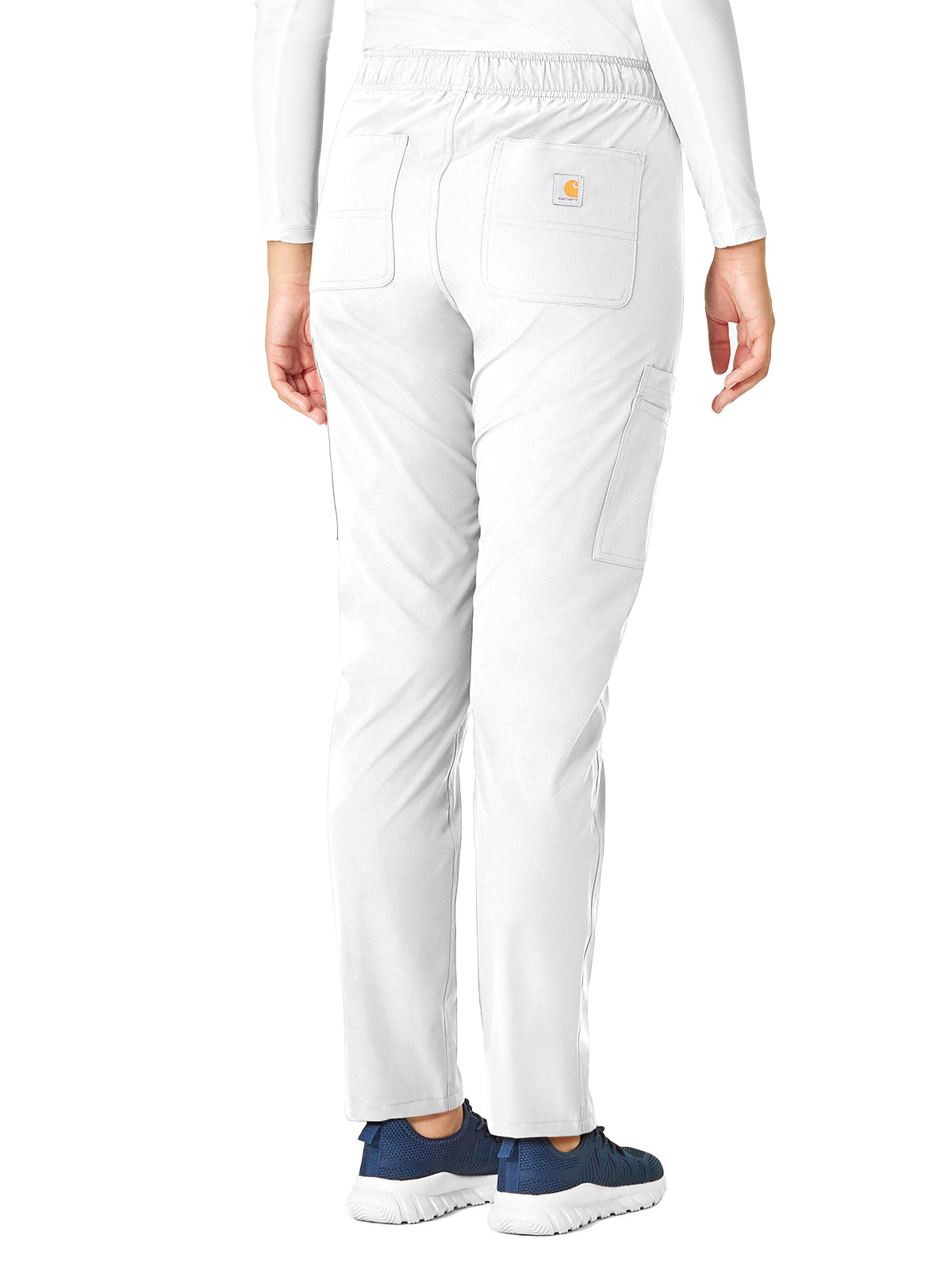 Women's Nine-Pocket Modern Fit Straight Leg Pant - C51213 - White