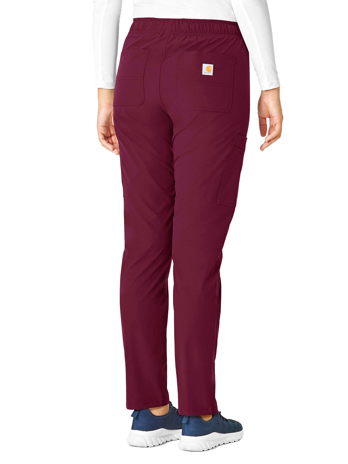 Women's Nine-Pocket Modern Fit Straight Leg Pant - C51213 - Wine