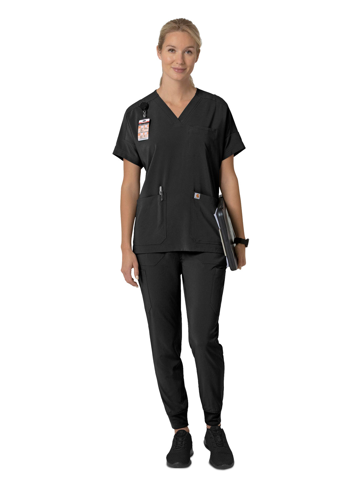 Women's Eight-Pocket Cargo Pant - C53110 - Black