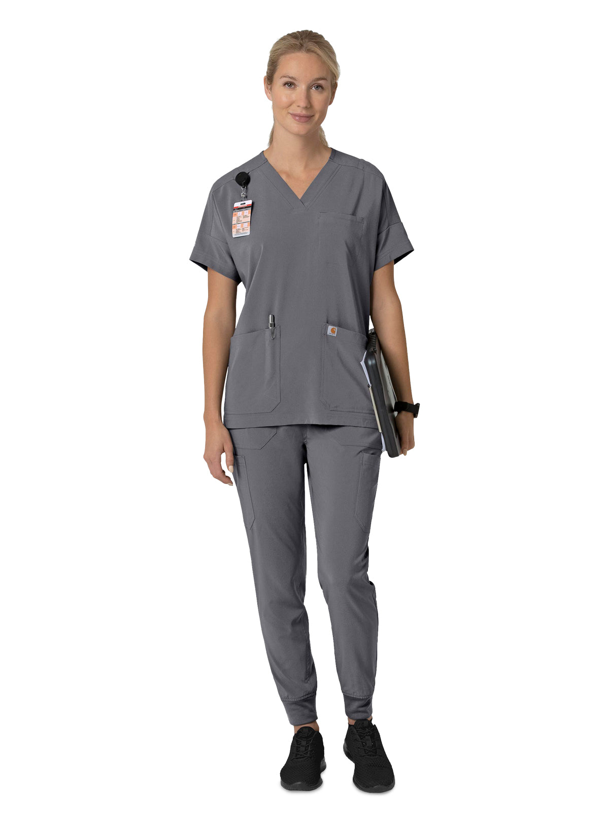 Women's Eight-Pocket Cargo Pant - C53110 - Pewter