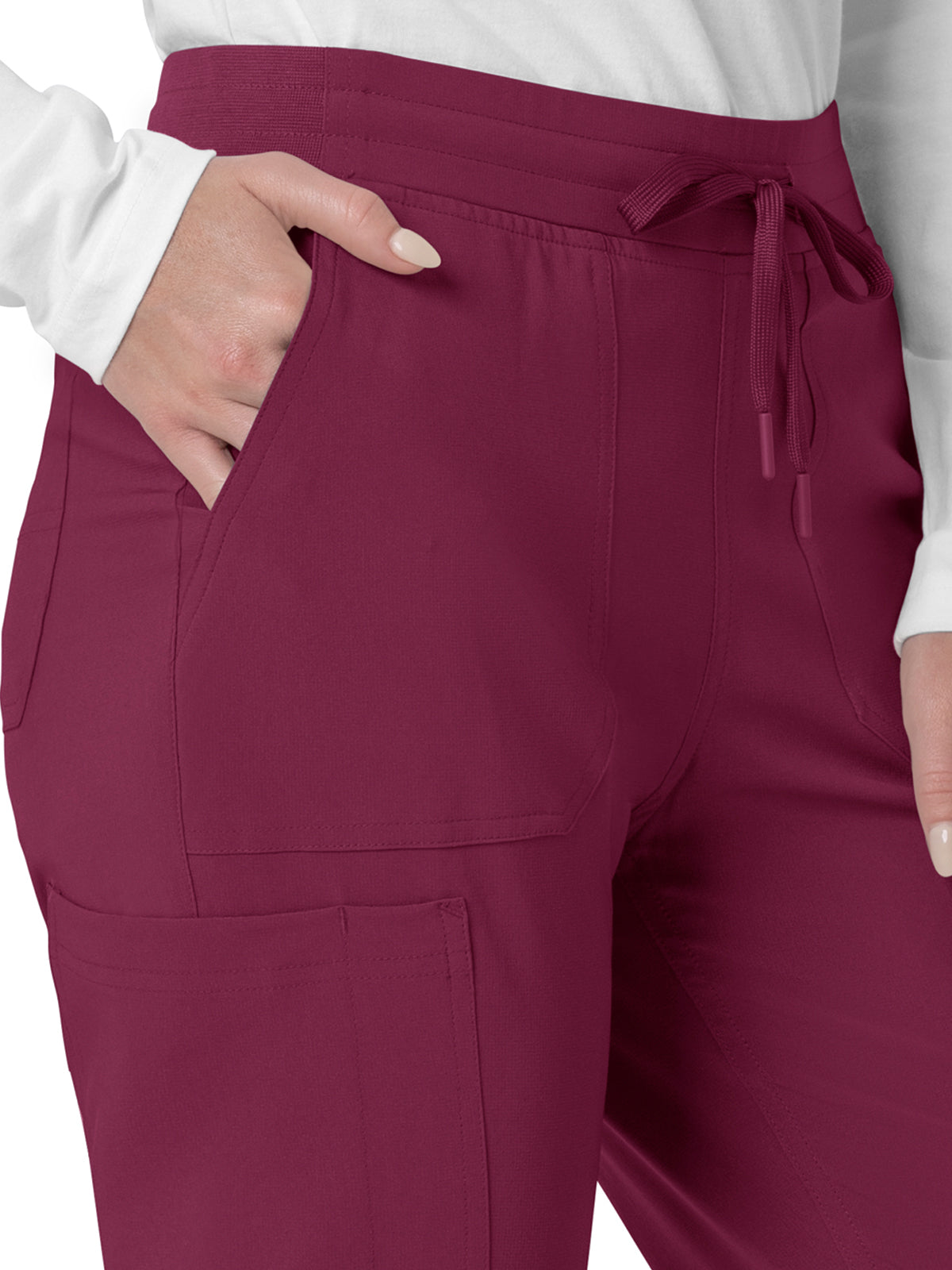 Women's Eight-Pocket Cargo Pant - C53110 - Wine