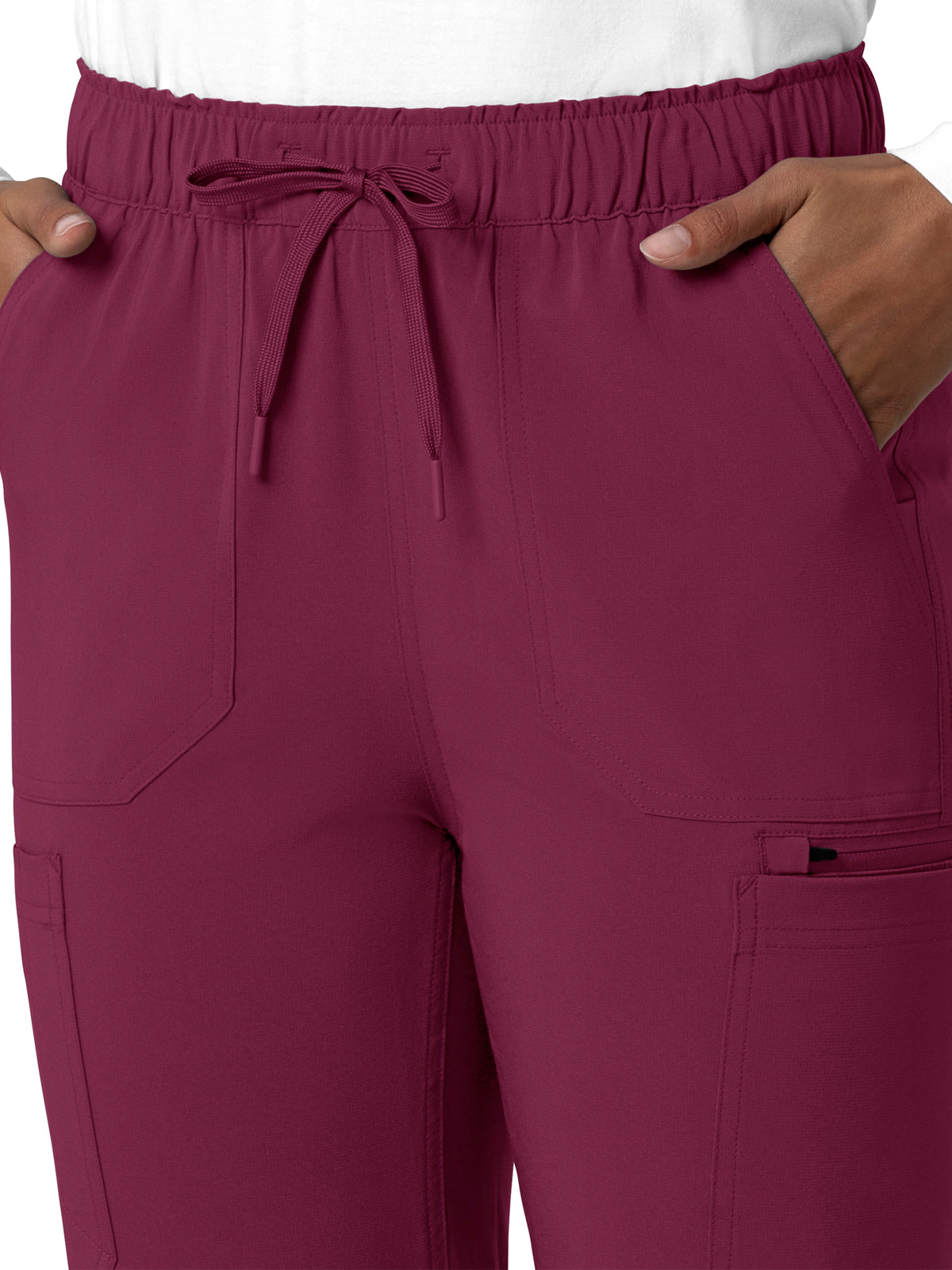 Women's Seven-Pocket Straight Leg Pant - C53210 - Wine
