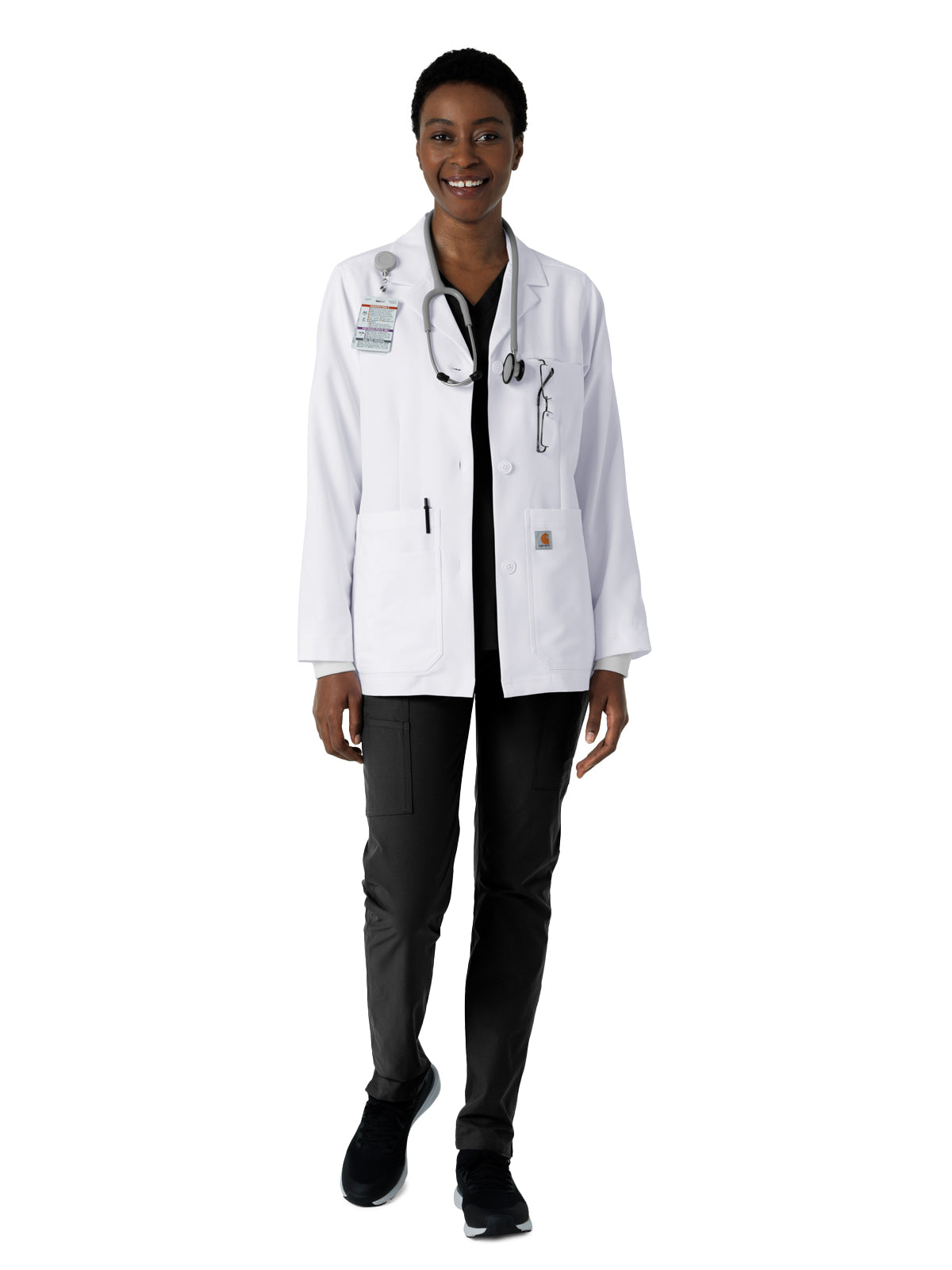 Women's Six-Pocket 29" Consultation Lab Coat - C72005 - White