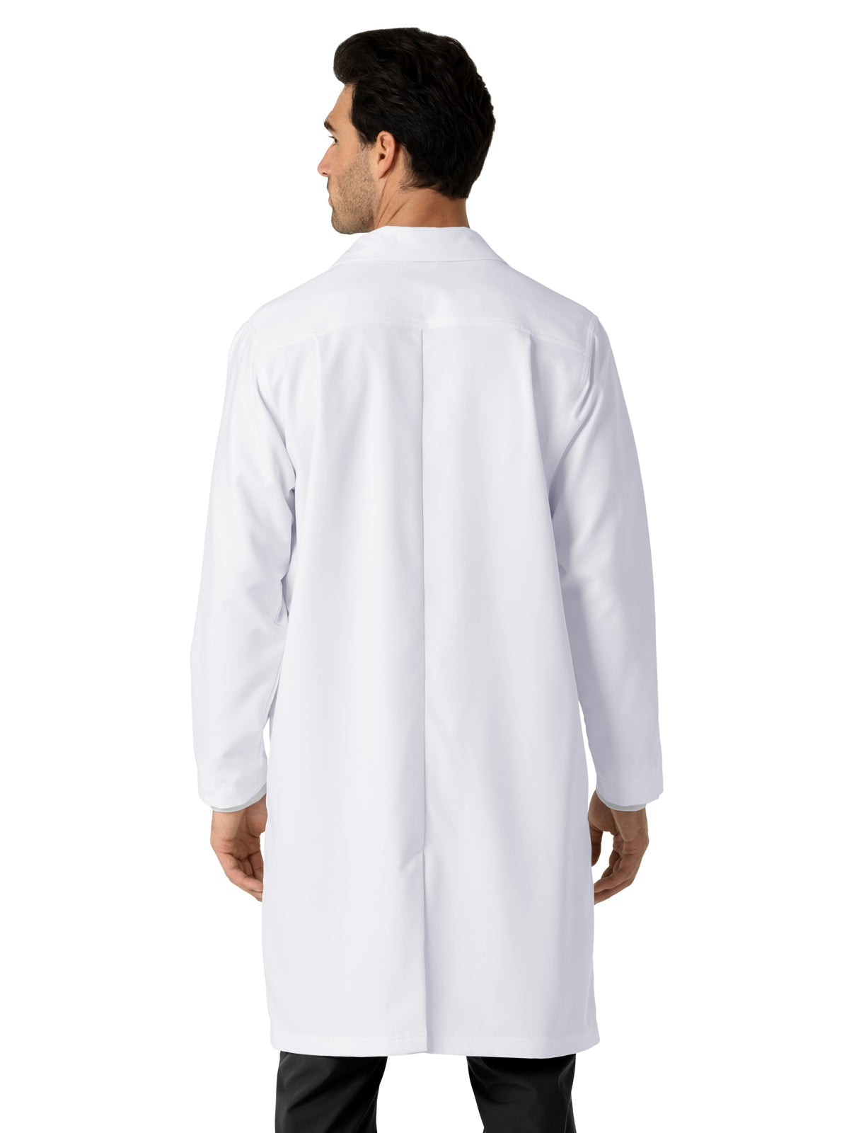 Men's Nine-Pocket 42" Long Lab Coat - C73005 - White