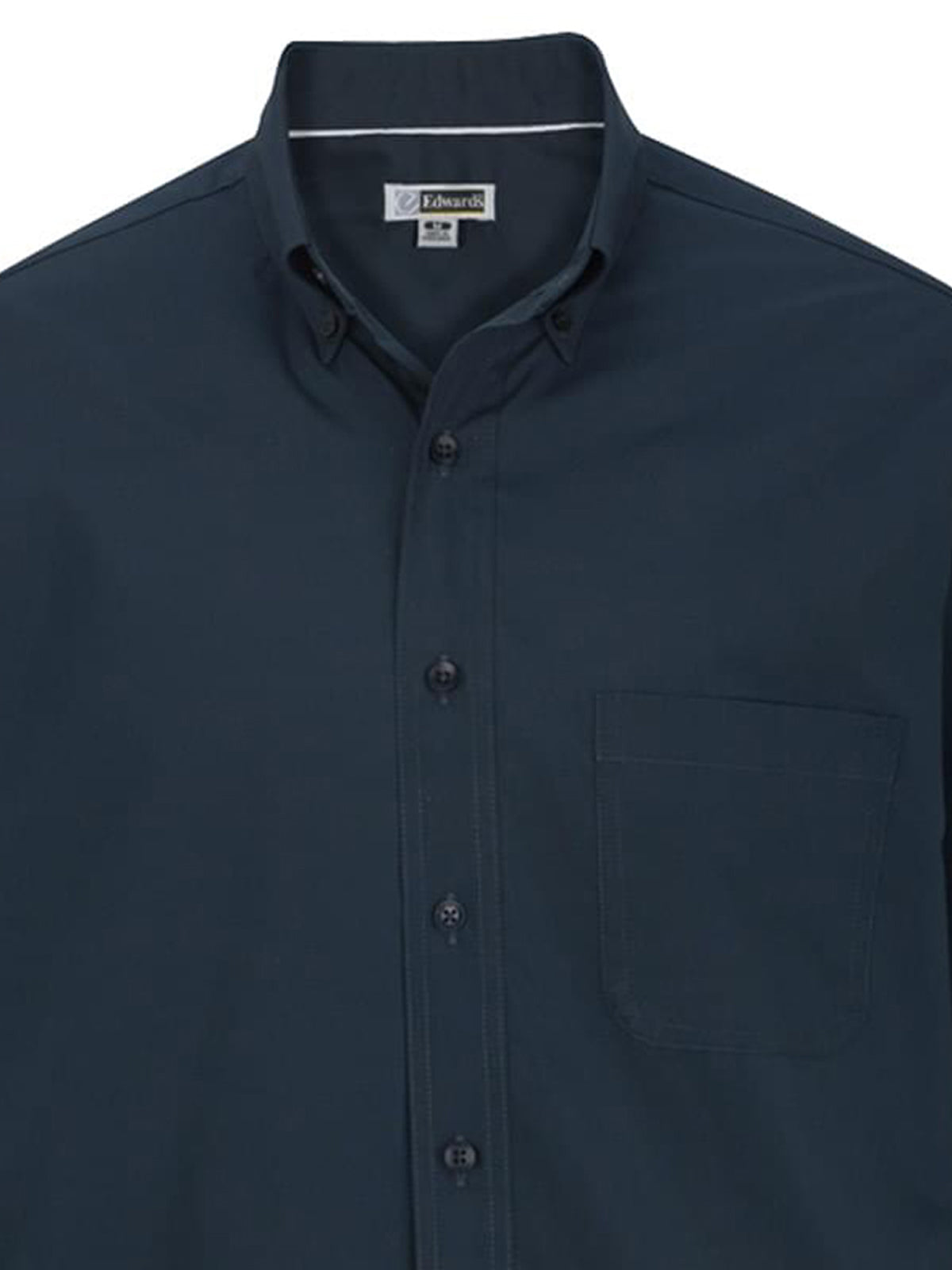 Men's Lightweight Long Sleeve Poplin Shirt - 1295 - Navy