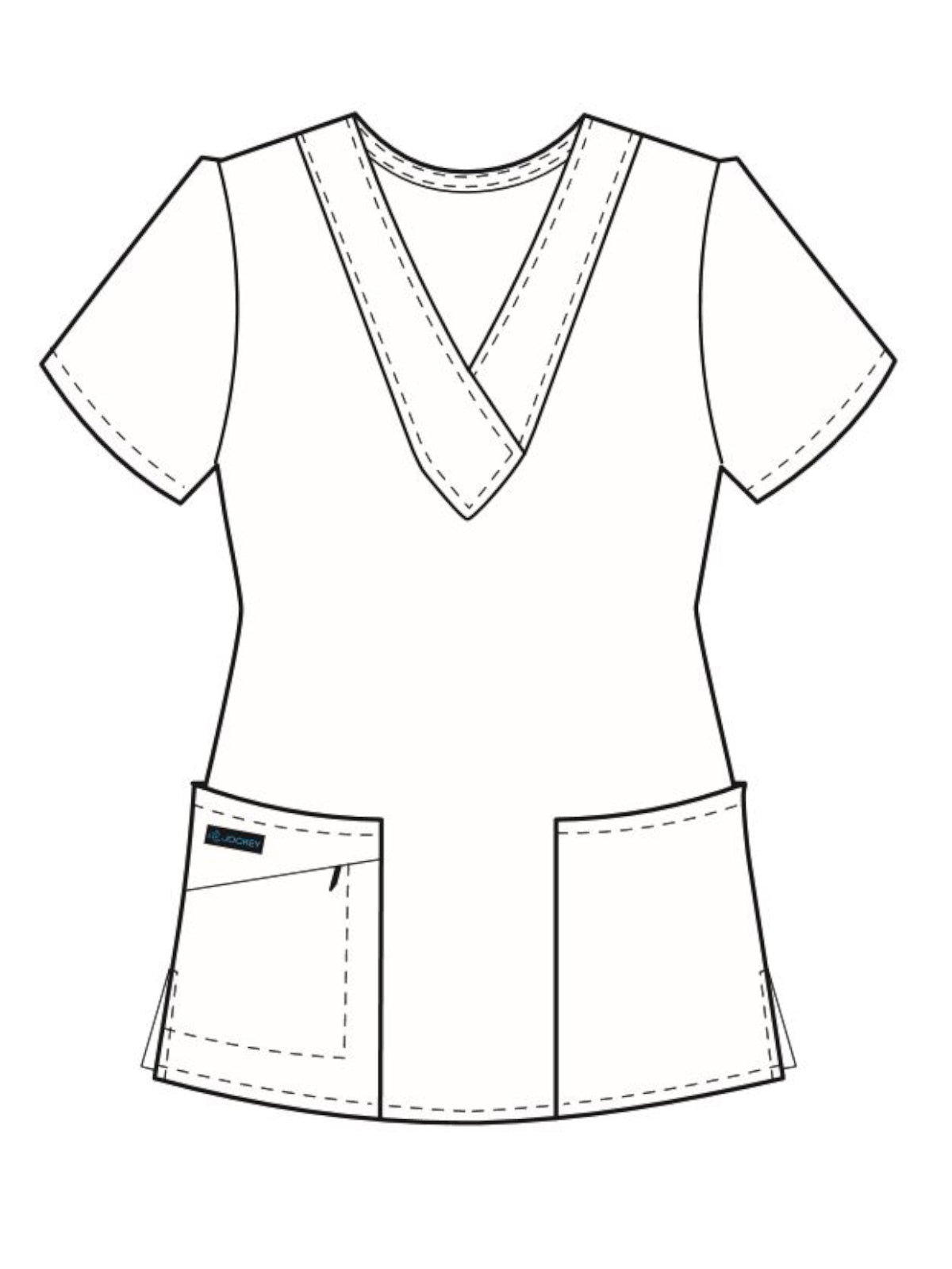 Women's 2-Pocket Top - 2206 - Plumberry/Wine