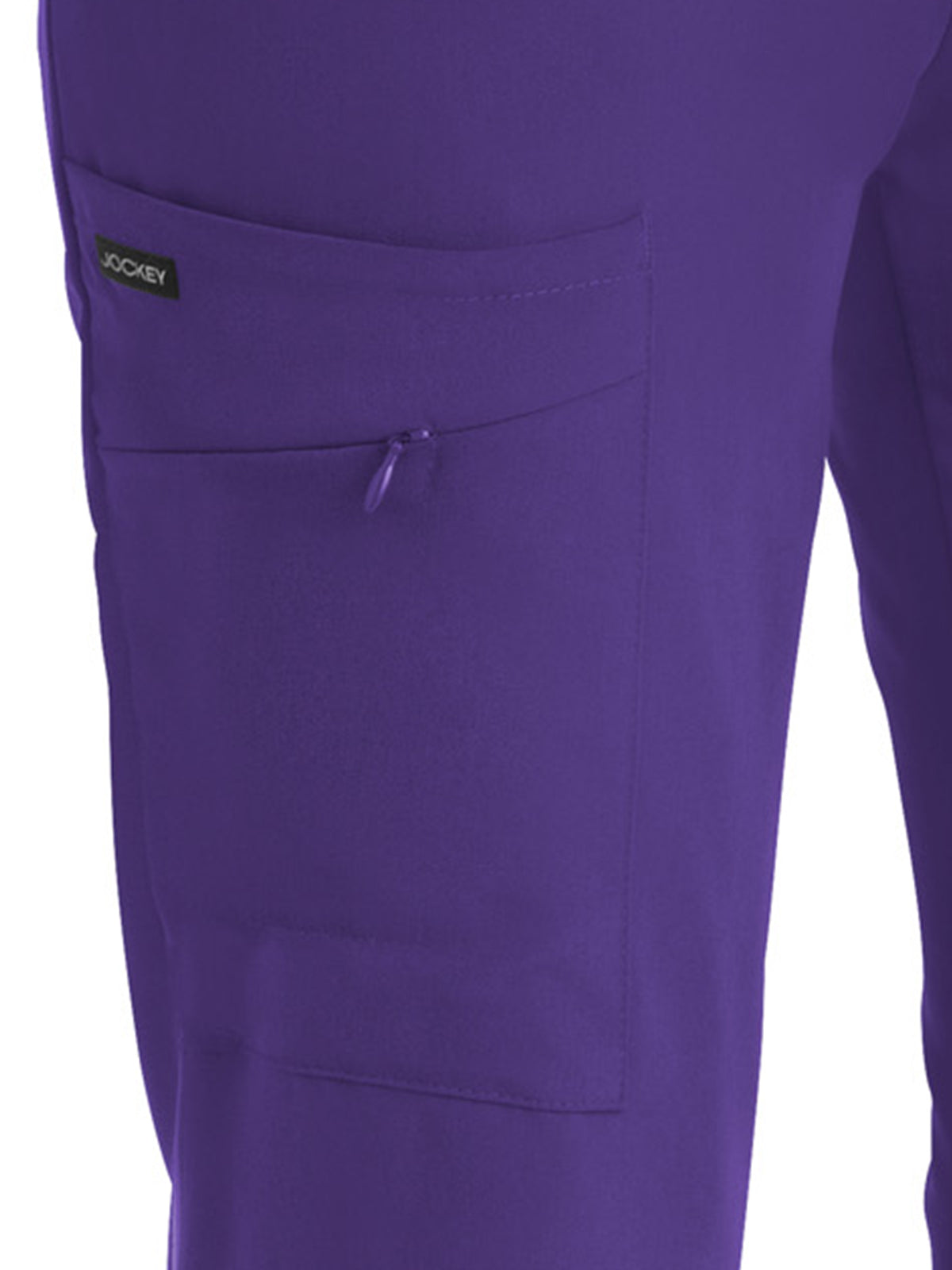 Women's 2-Pocket Elastic Waist Pant - 2249 - Purple