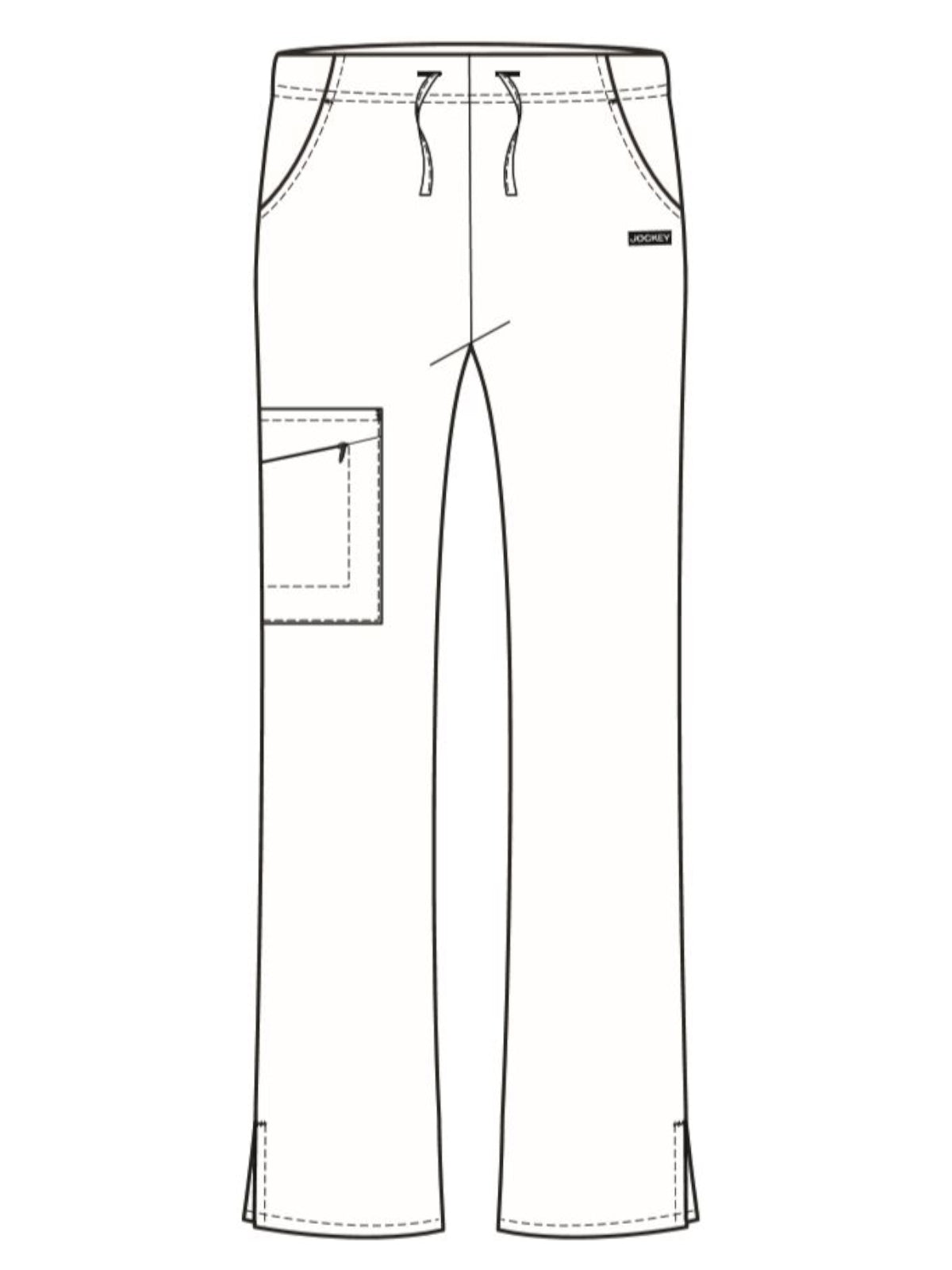 Women's 2-Pocket Elastic Waist Pant - 2249 - New Navy