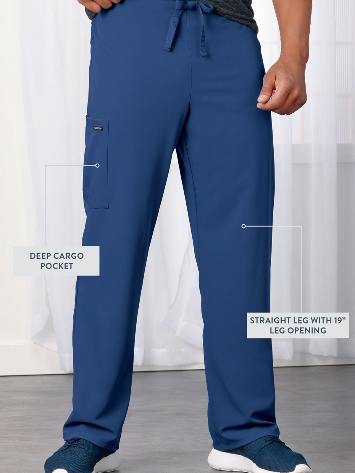 Unisex 2-Pocket Drawstring Pant - 2338 - New Navy