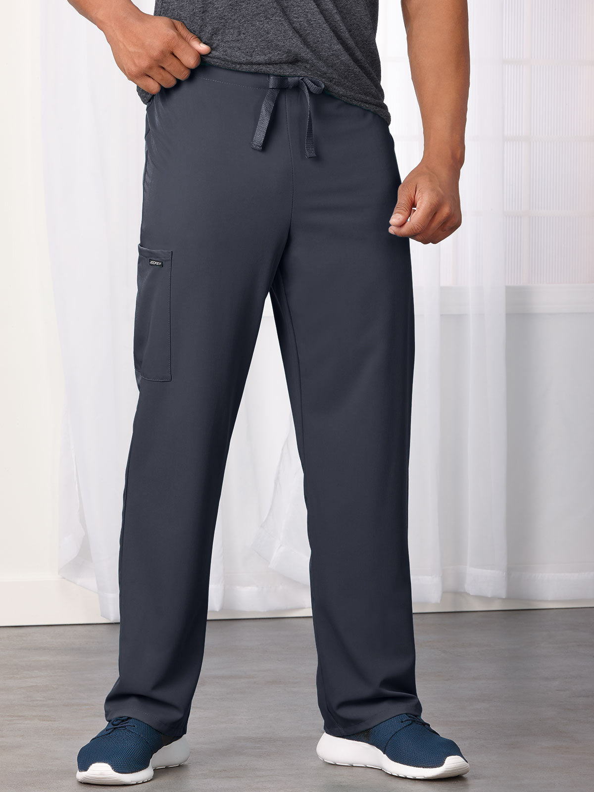 Unisex 2-Pocket Drawstring Pant - 2338 - Charcoal