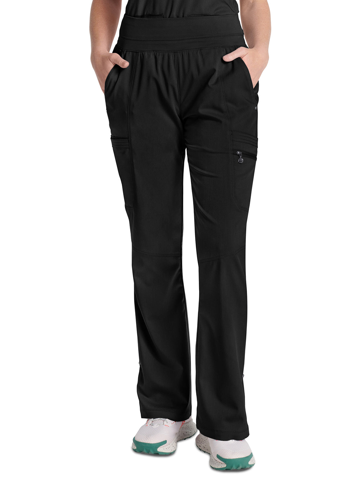 Women's 8-Pocket Tina Two-Way Stretch Fabric Pant - 002 - Black