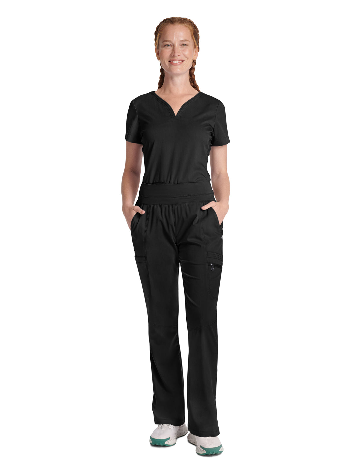 Women's 8-Pocket Tina Two-Way Stretch Fabric Pant - 002 - Black