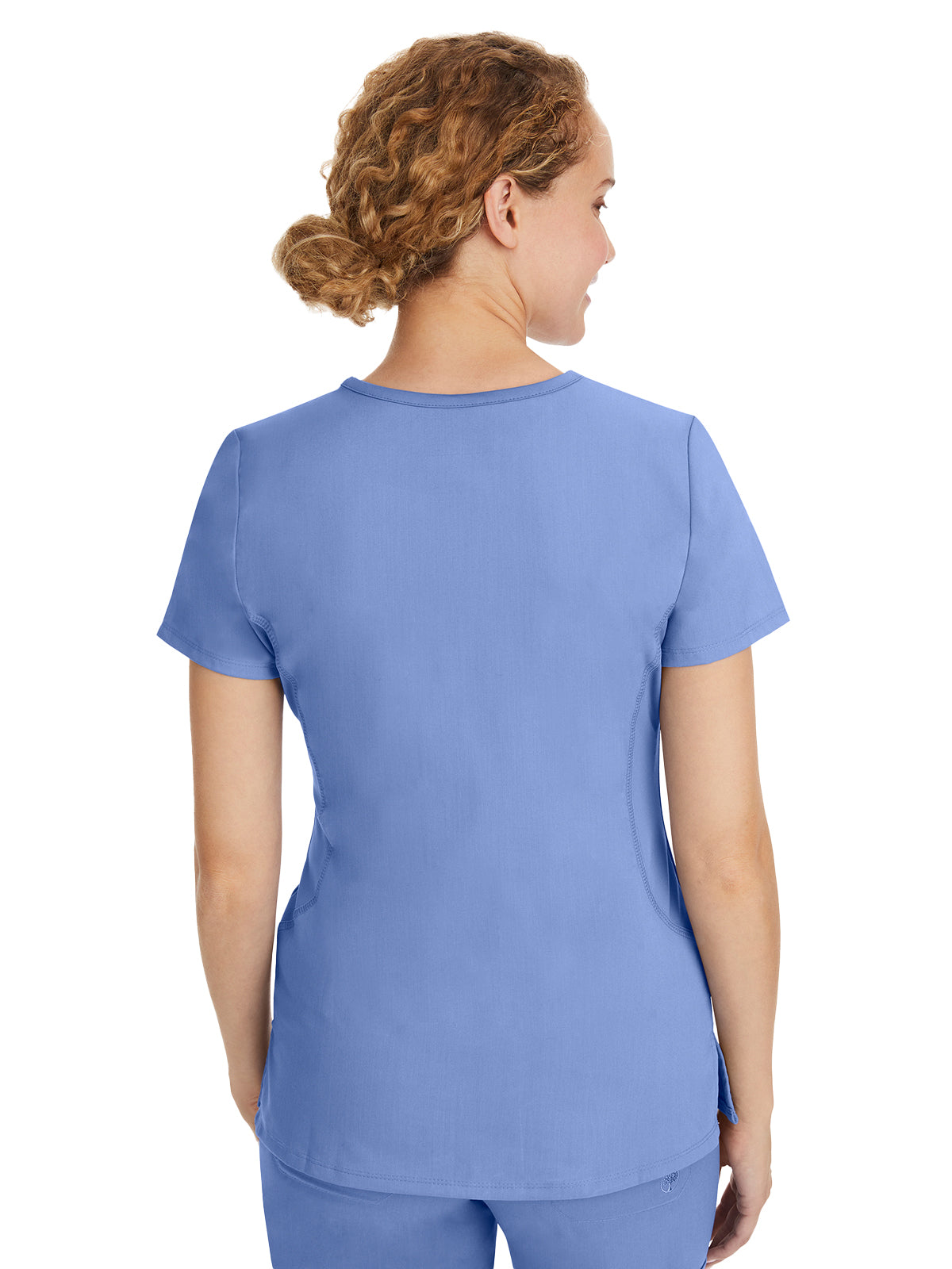 Women's 2-Pocket Juliet Stylish V-Neck Top - 2245 - Ceil