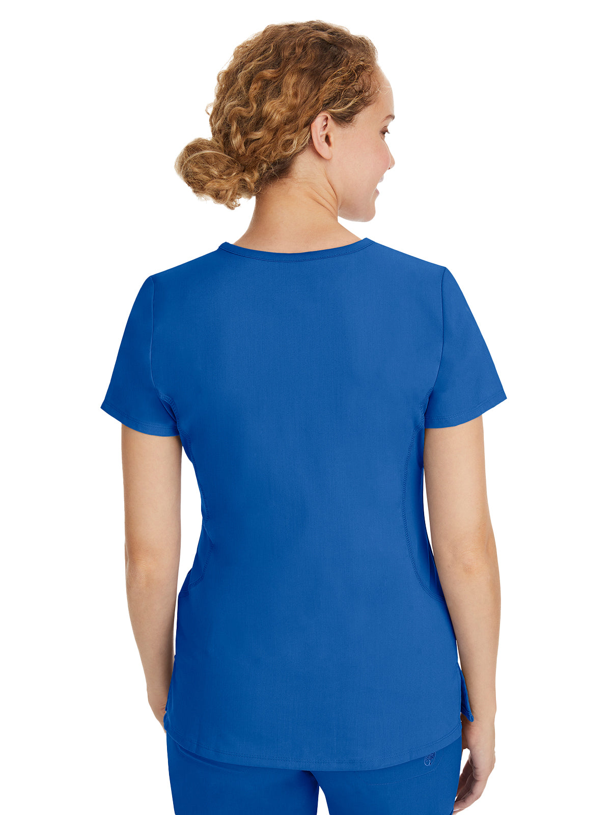 Women's 2-Pocket Juliet Stylish V-Neck Top - 2245 - Royal