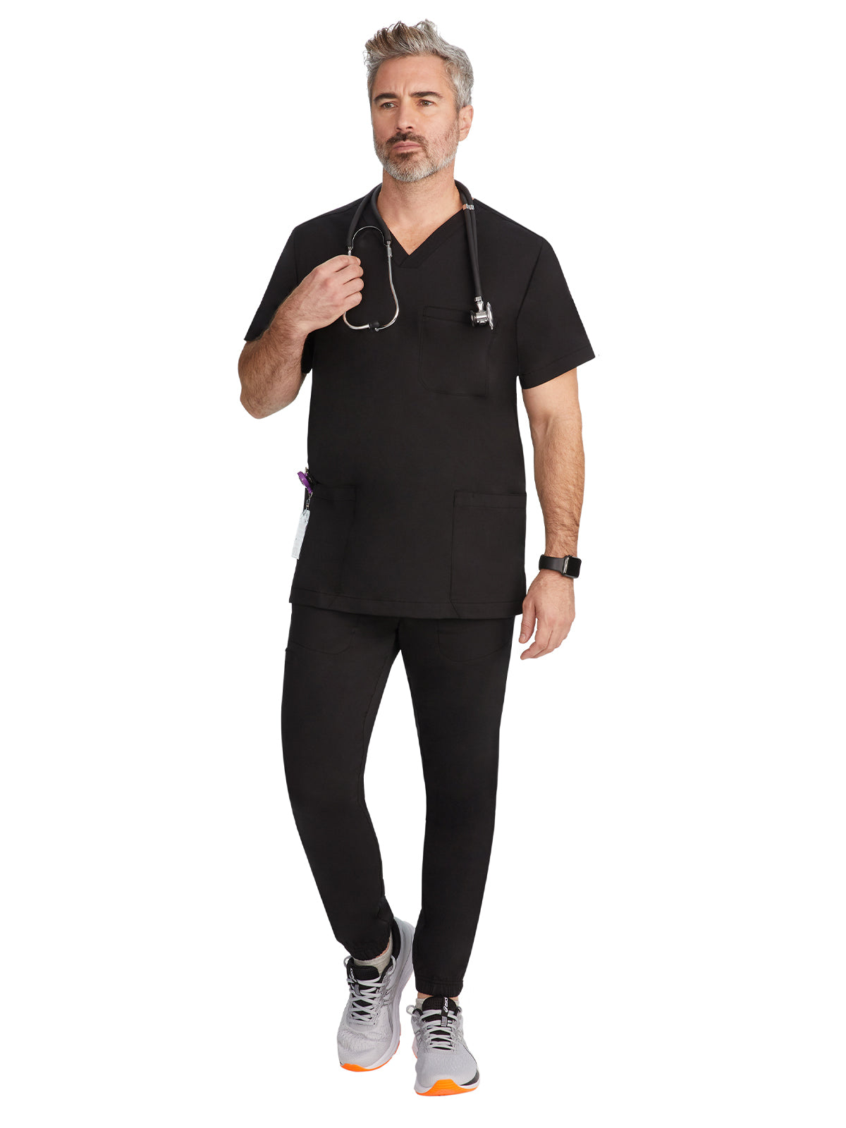 Men's 3-Pocket Jake Utility Snap Tab Top - 2331 - Black