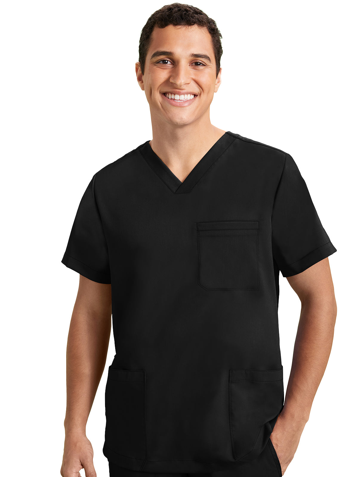 Men's 3-Pocket Jake Utility Snap Tab Top - 2331 - Black