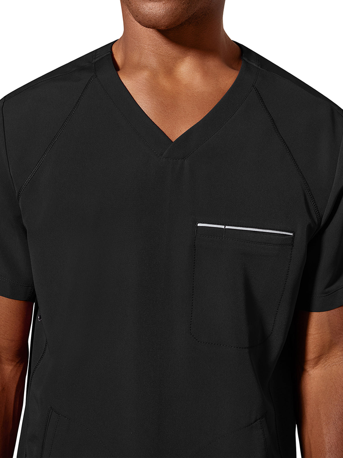 Men's 3-Pocket Steven Moisture Wicking Top - 2382 - Black
