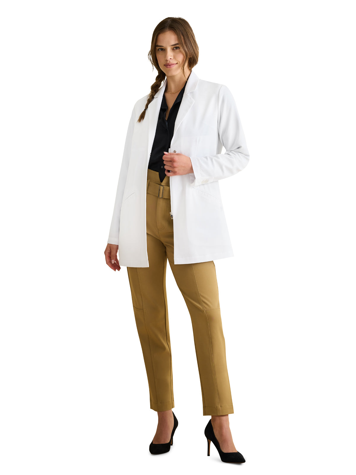 Women's 4-Pocket 31" Fable Lab Coat - 400 - White