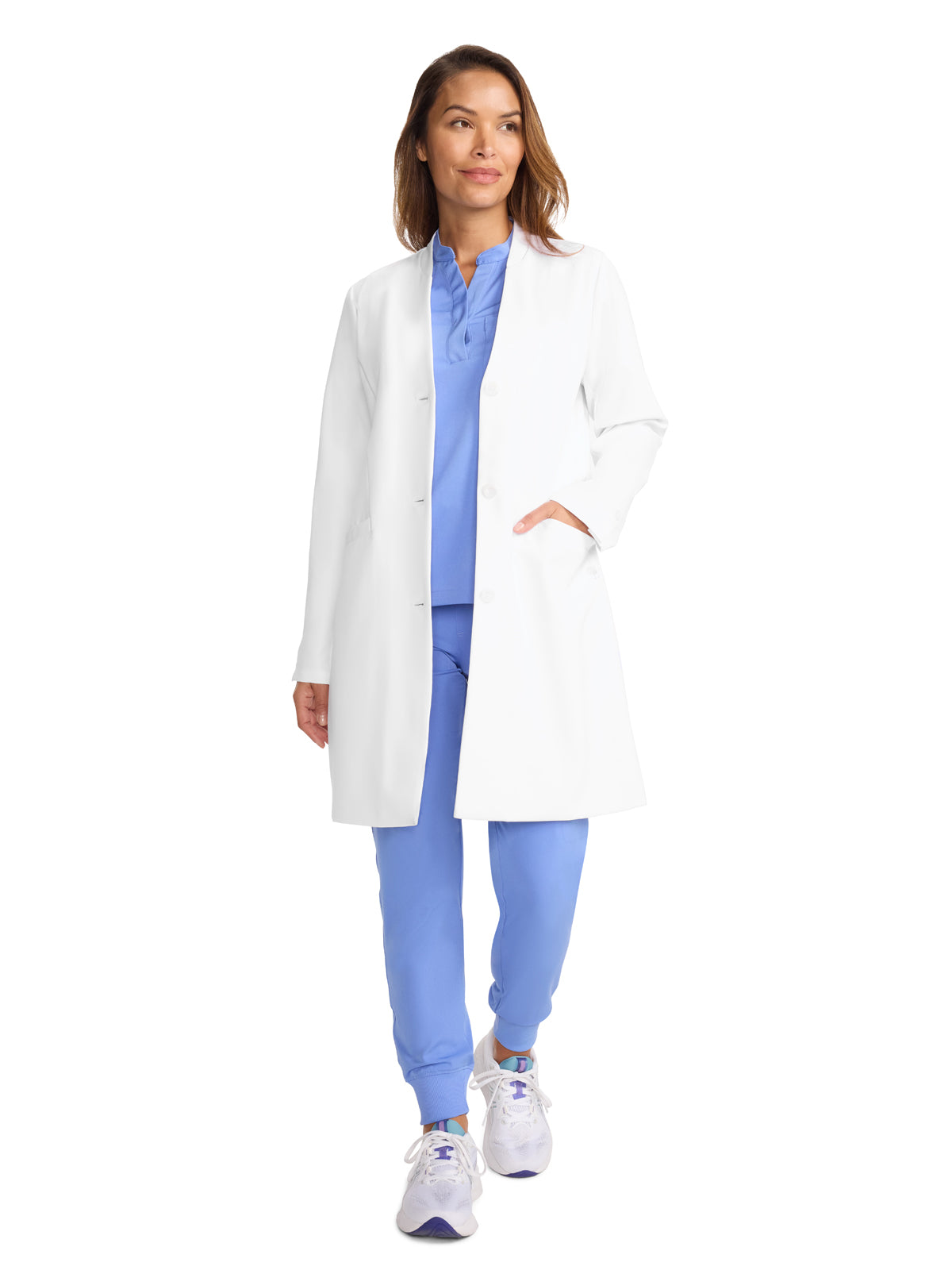 Women's 5-Pocket 34" Lab Coat - 403 - White
