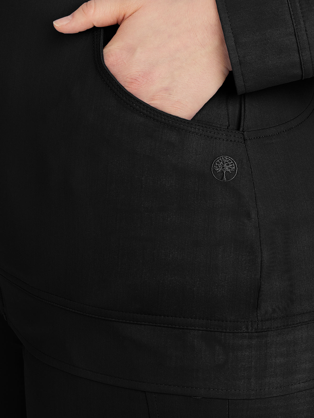 Women's 2-Pocket Dakota Mandarin Collar Jacket - 5038 - Black
