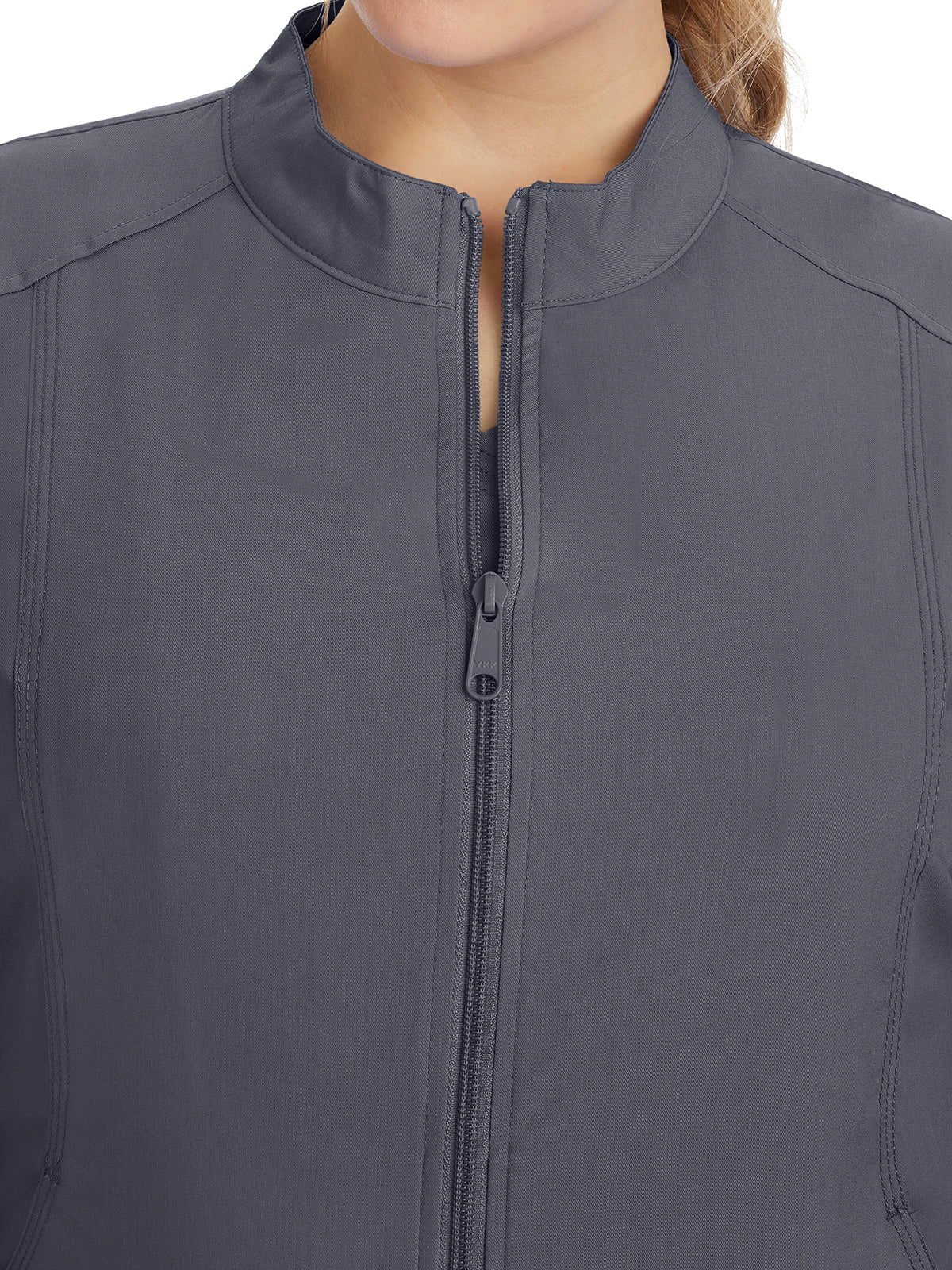 Women's 2-Pocket Dakota Mandarin Collar Jacket - 5038 - Pewter