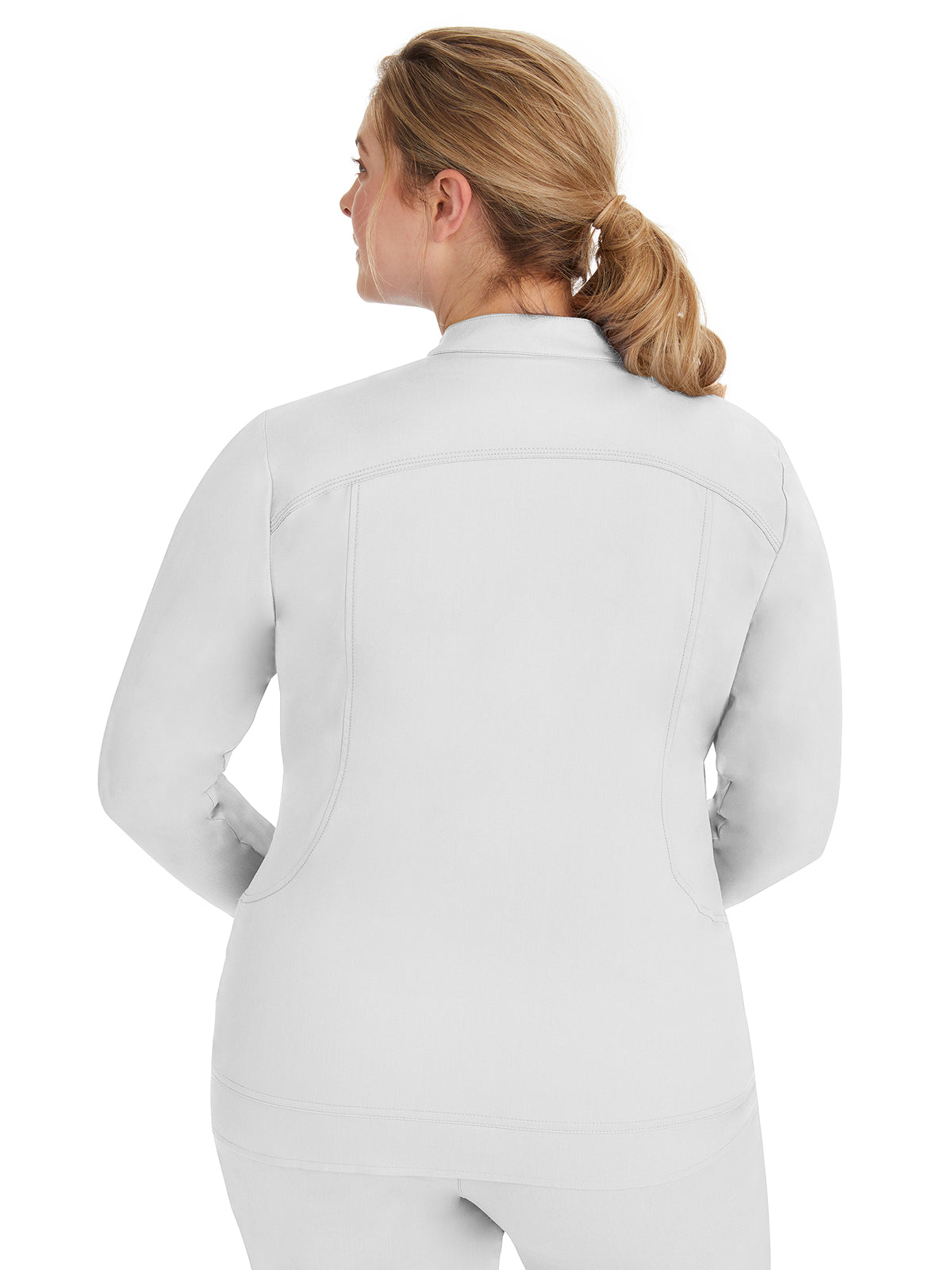 Women's 2-Pocket Dakota Mandarin Collar Jacket - 5038 - White