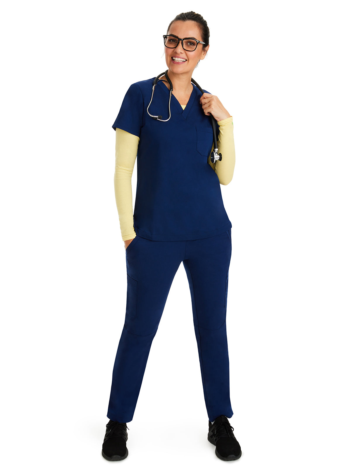 Women's Pocketless Melissa Long Sleeve Underscrub Tee - 5047 - Canary