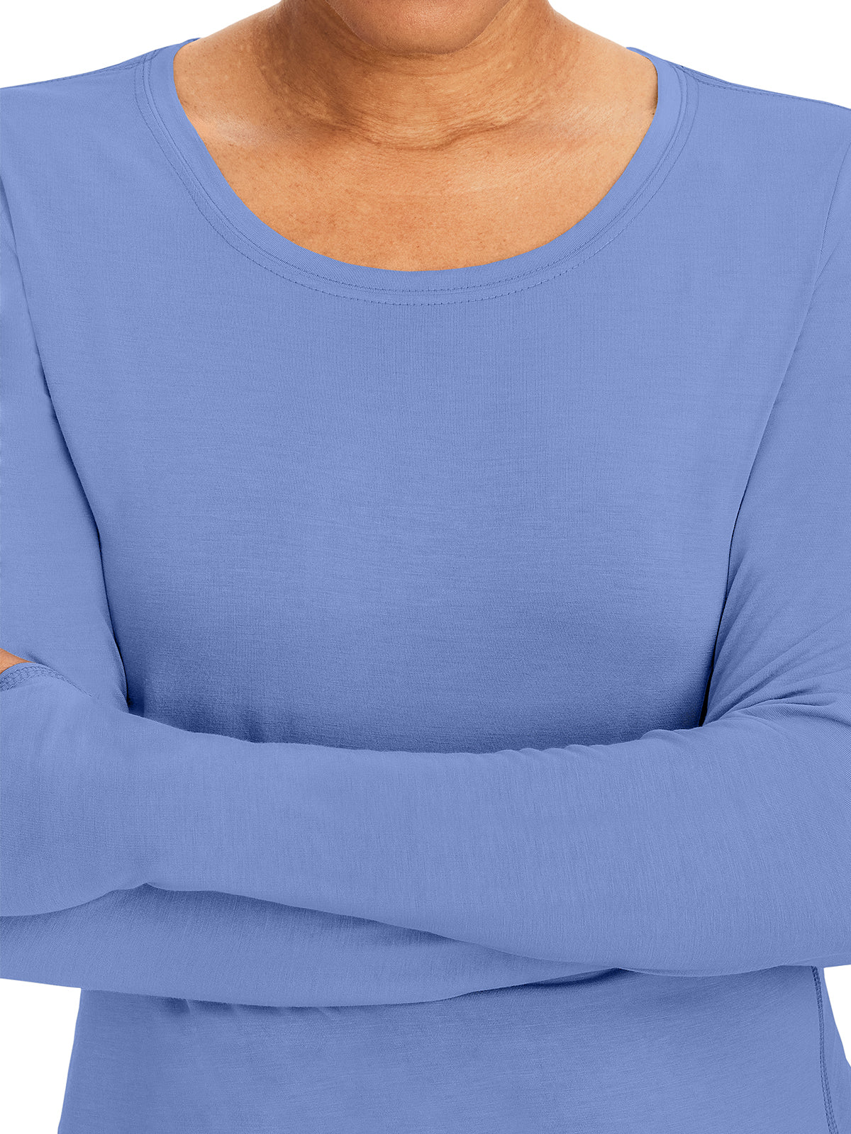 Women's Pocketless Mackenzie Crew Neck Underscrub Tee - 5051 - Ceil