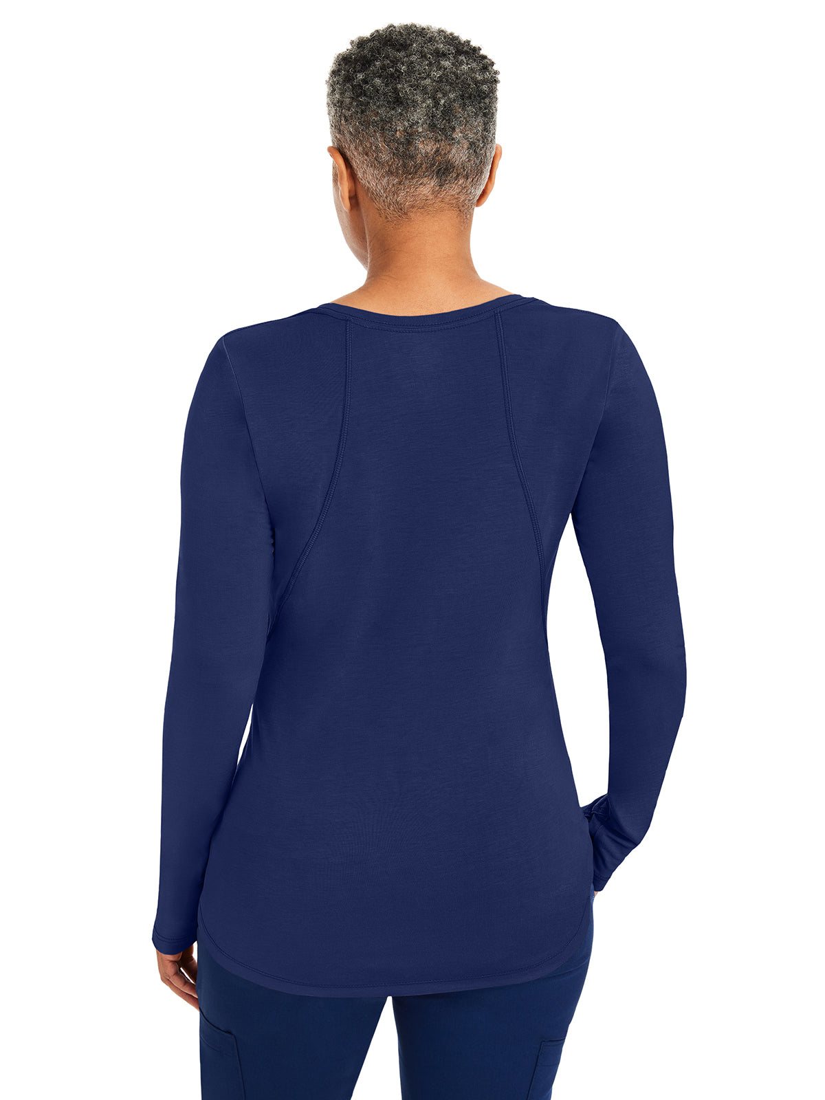 Women's Pocketless Mackenzie Crew Neck Underscrub Tee - 5051 - Navy