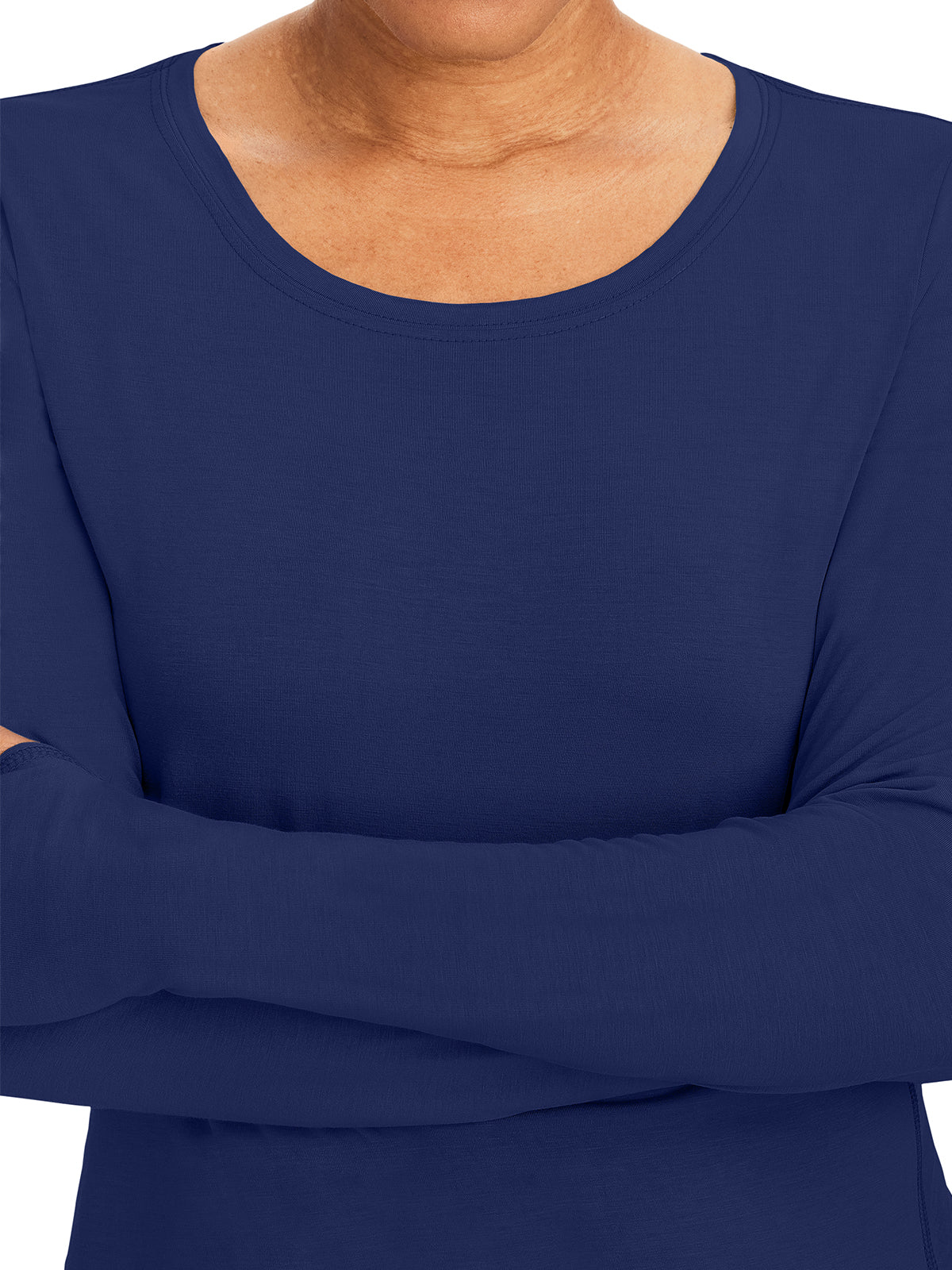 Women's Pocketless Mackenzie Crew Neck Underscrub Tee - 5051 - Navy