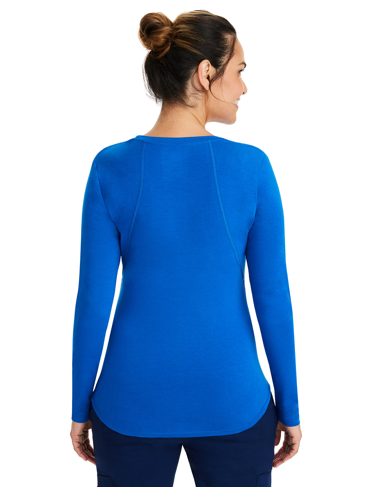 Women's Pocketless Mackenzie Crew Neck Underscrub Tee - 5051 - Royal