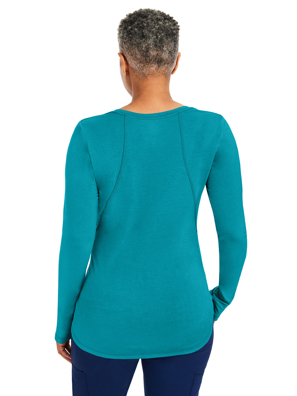 Women's Pocketless Mackenzie Crew Neck Underscrub Tee - 5051 - Teal