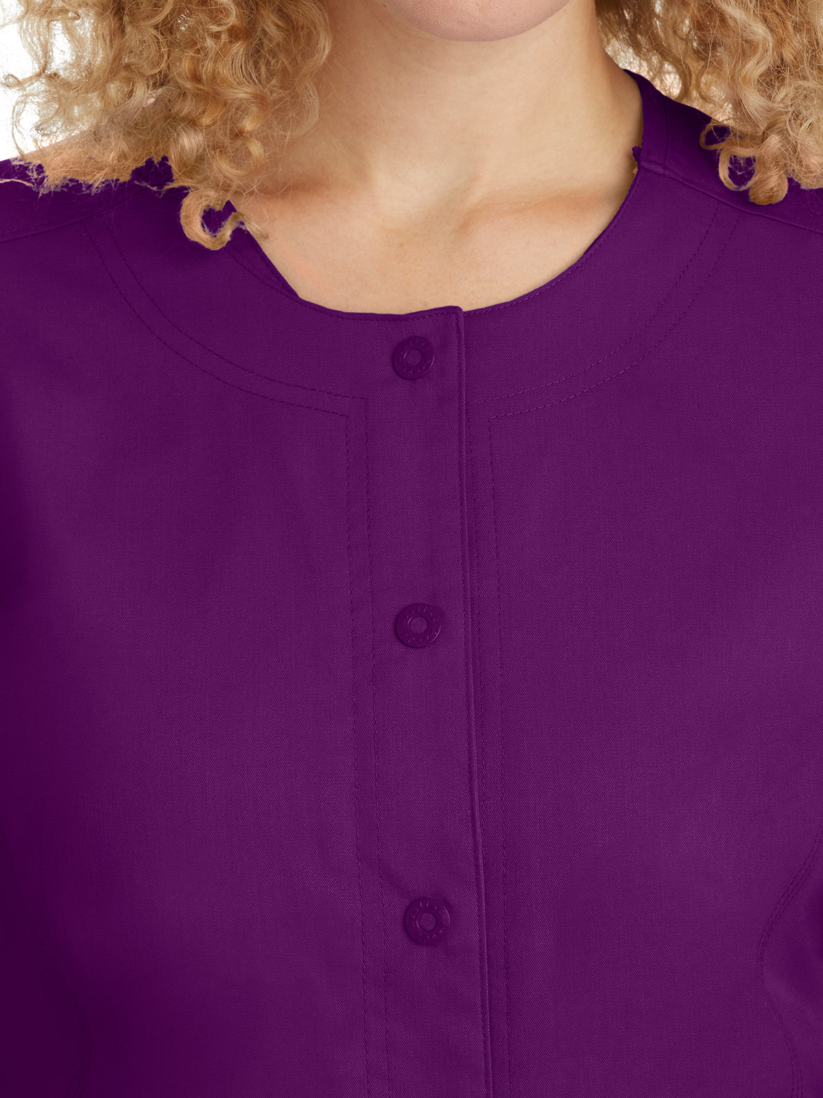 Women's 5-Pocket Daisy Snap-Front Jacket - 5063 - Eggplant