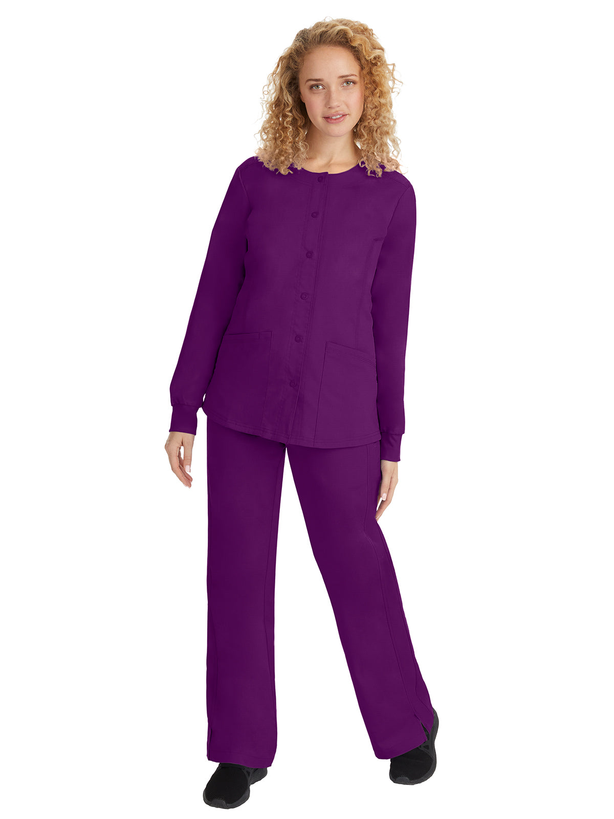 Women's 5-Pocket Daisy Snap-Front Jacket - 5063 - Eggplant
