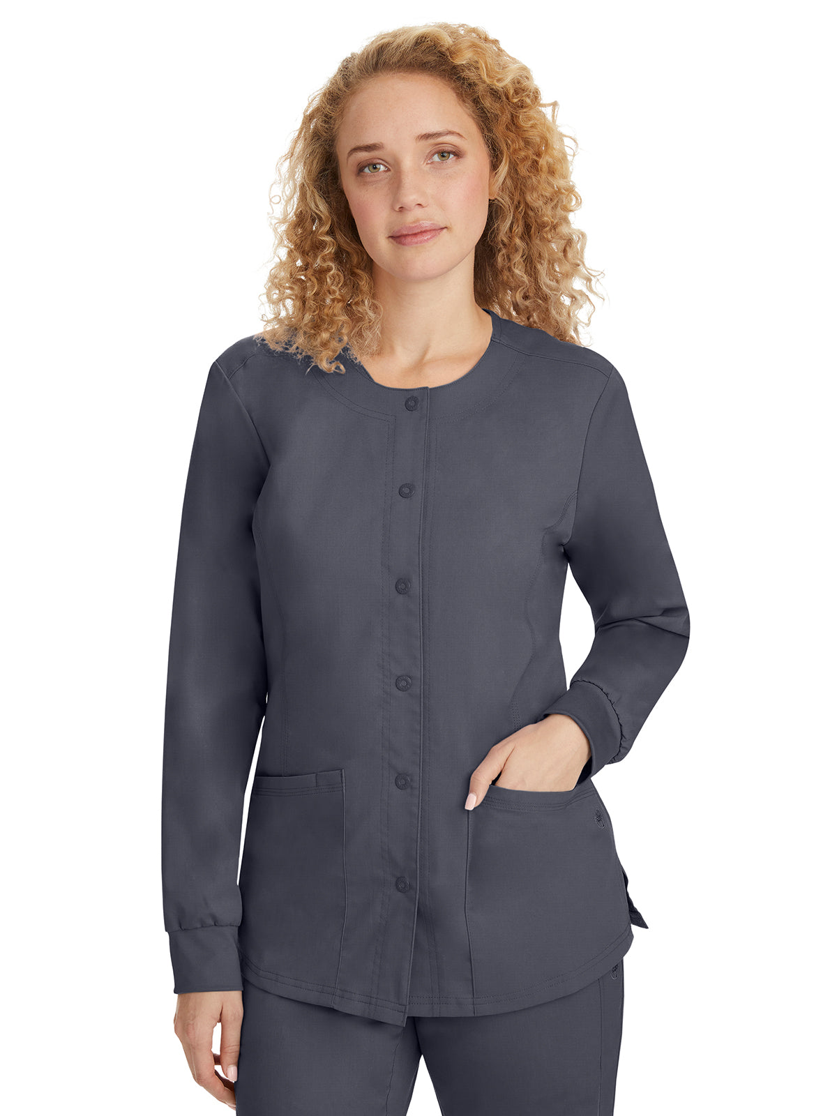 Women's 5-Pocket Daisy Snap-Front Jacket - 5063 - Pewter