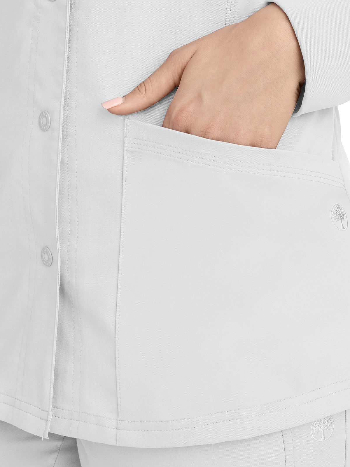 Women's 5-Pocket Daisy Snap-Front Jacket - 5063 - White
