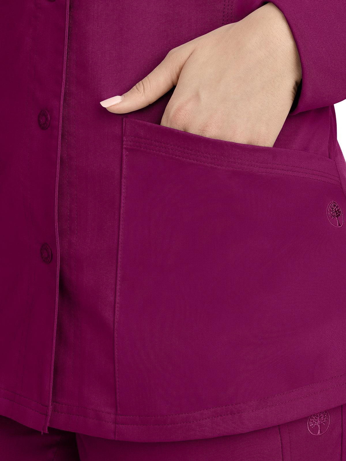 Women's 5-Pocket Daisy Snap-Front Jacket - 5063 - Wine