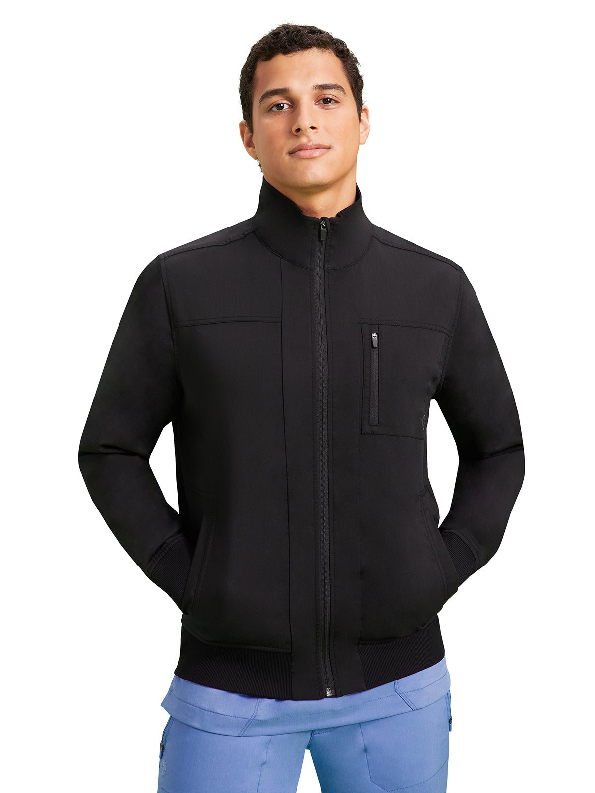 Men's 6-Pocket Jonathan Rib-Knit Jacket - 5530 - Black