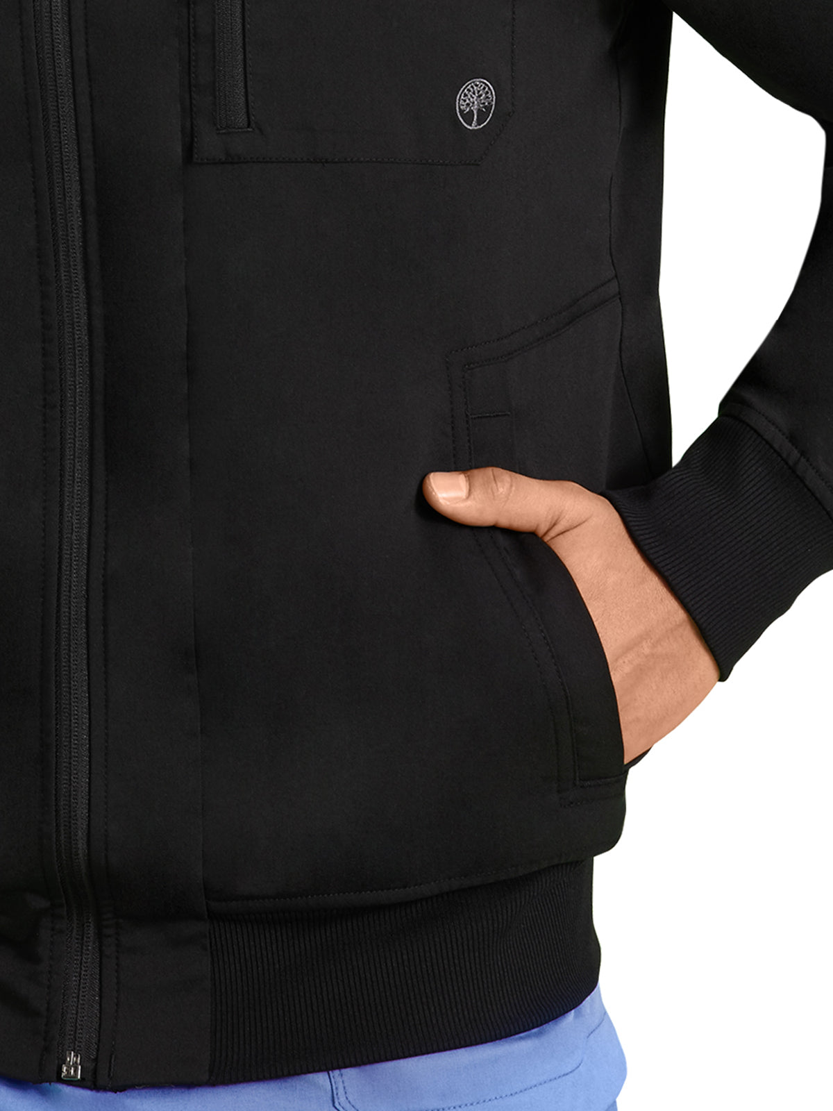 Men's 6-Pocket Jonathan Rib-Knit Jacket - 5530 - Black